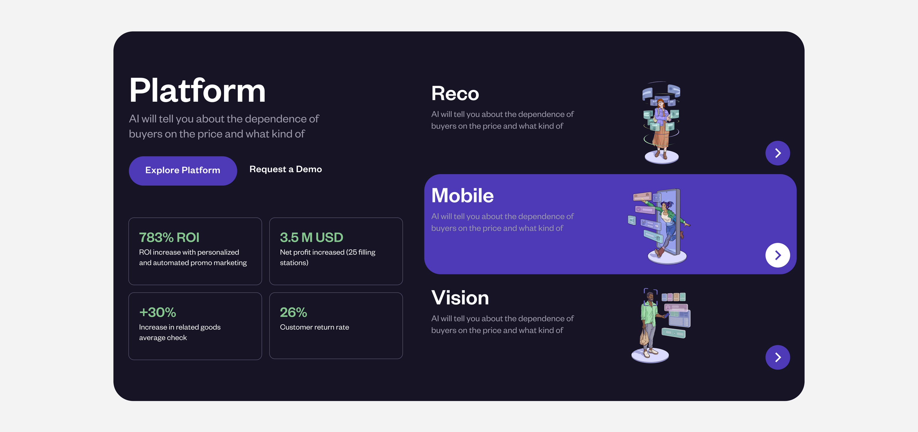 Megainsight | Website & Illustration — Изображение №4 — Интерфейсы, Иллюстрация на Dprofile