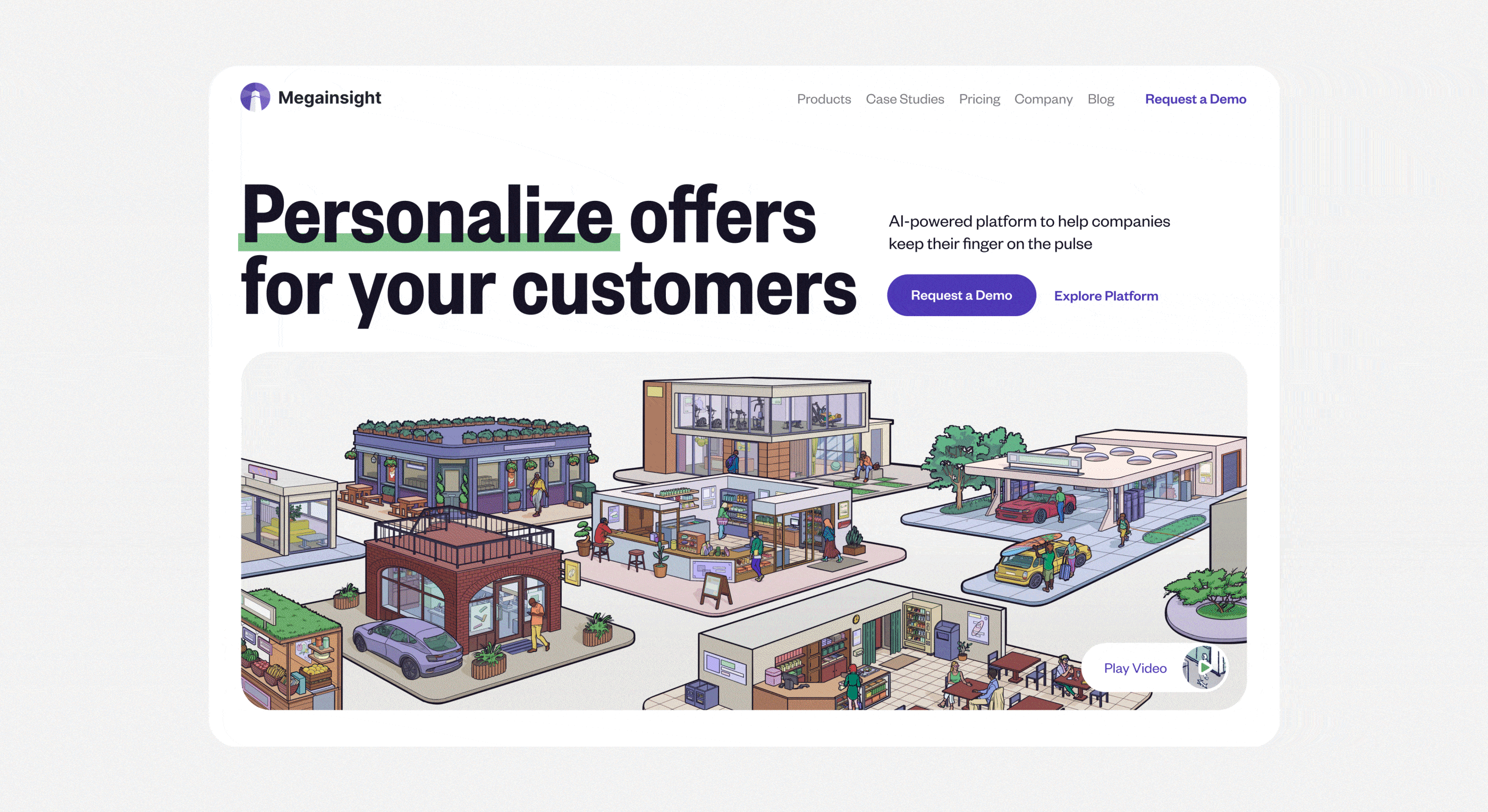 Megainsight | Website & Illustration — Изображение №2 — Интерфейсы, Иллюстрация на Dprofile