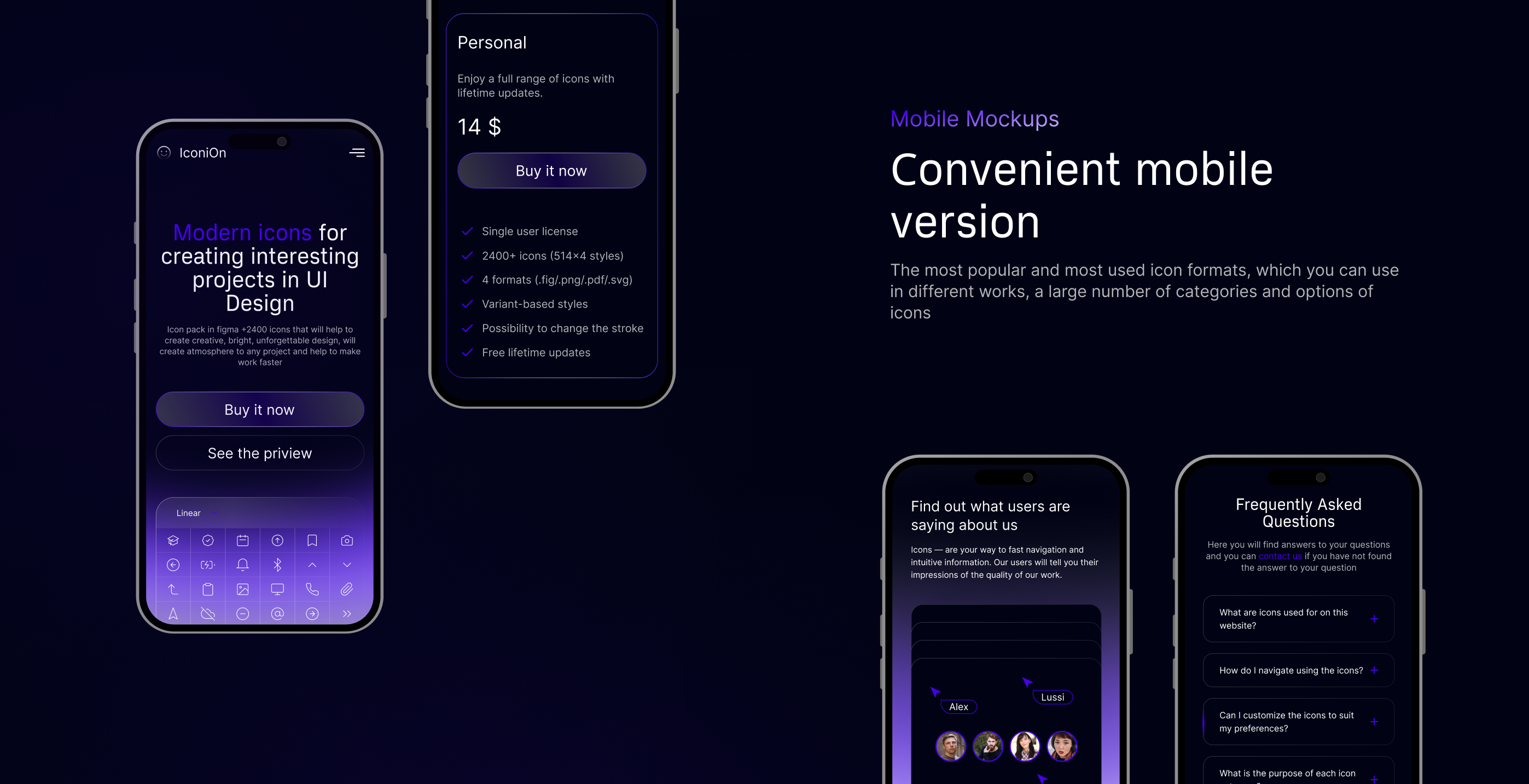 Website IconiOn - designer icons — Изображение №8 — Интерфейсы, Анимация на Dprofile