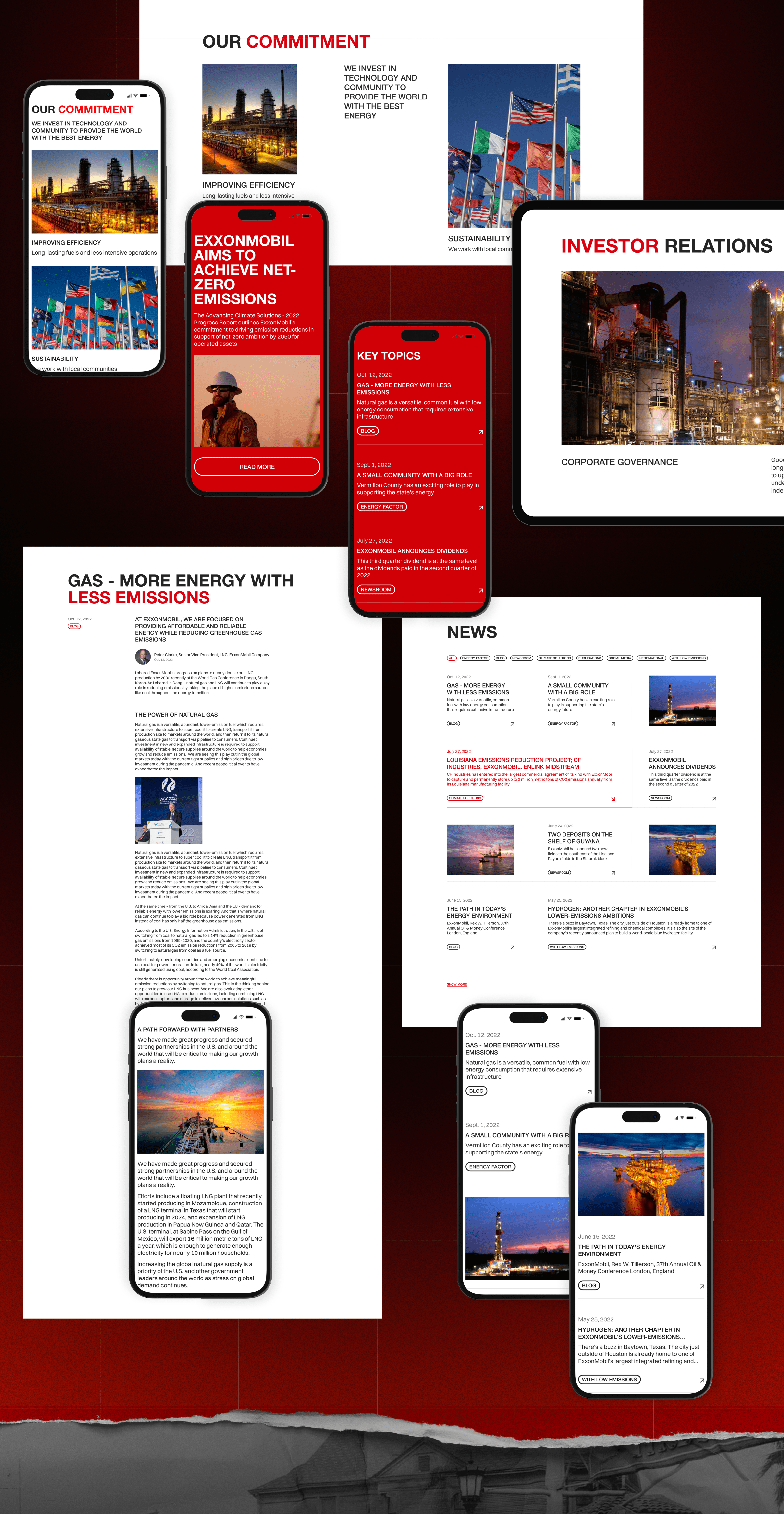 ExxonMobil | Corporate website redesign — Изображение №8 — Интерфейсы, Брендинг на Dprofile