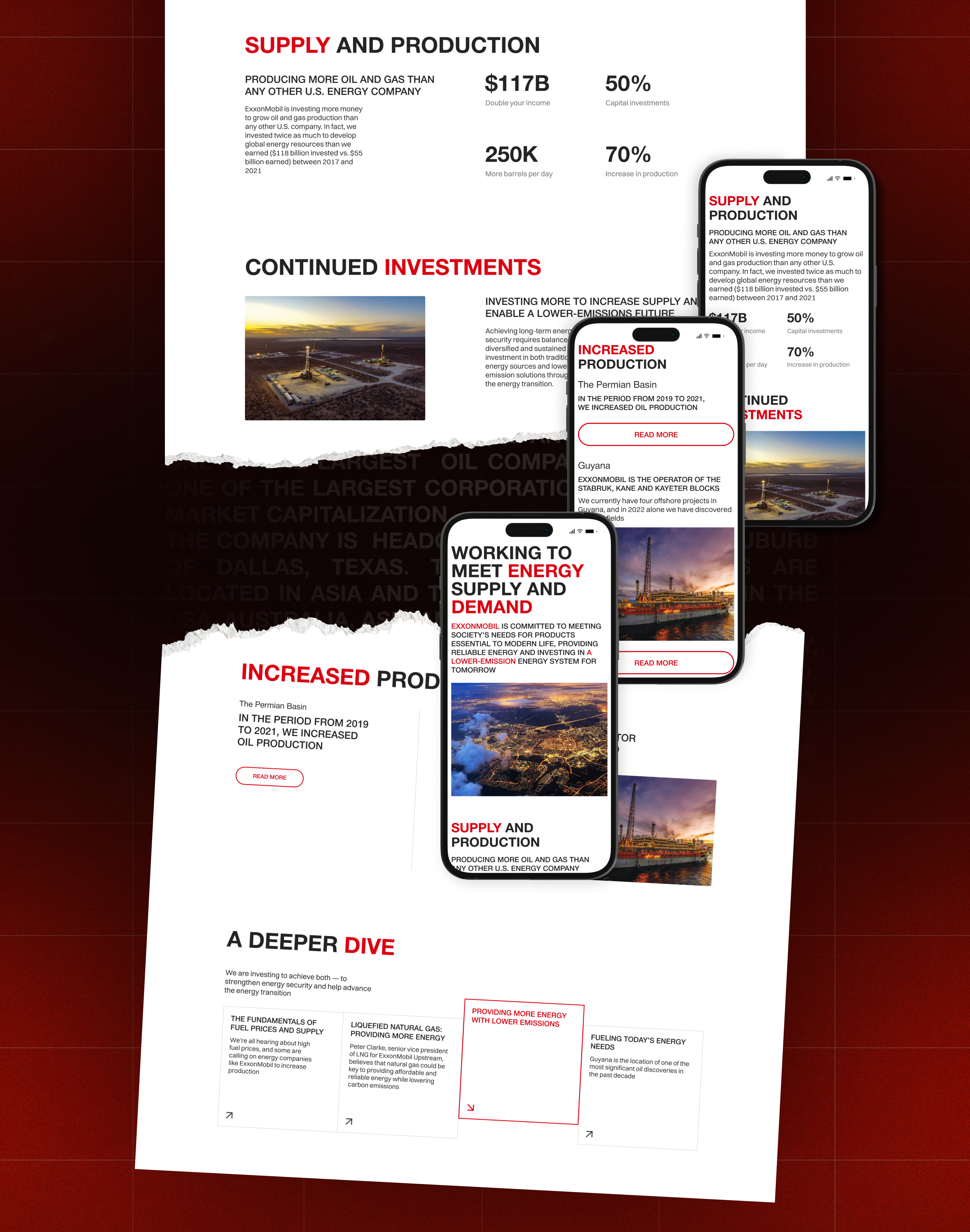 ExxonMobil | Corporate website redesign — Изображение №5 — Интерфейсы, Брендинг на Dprofile