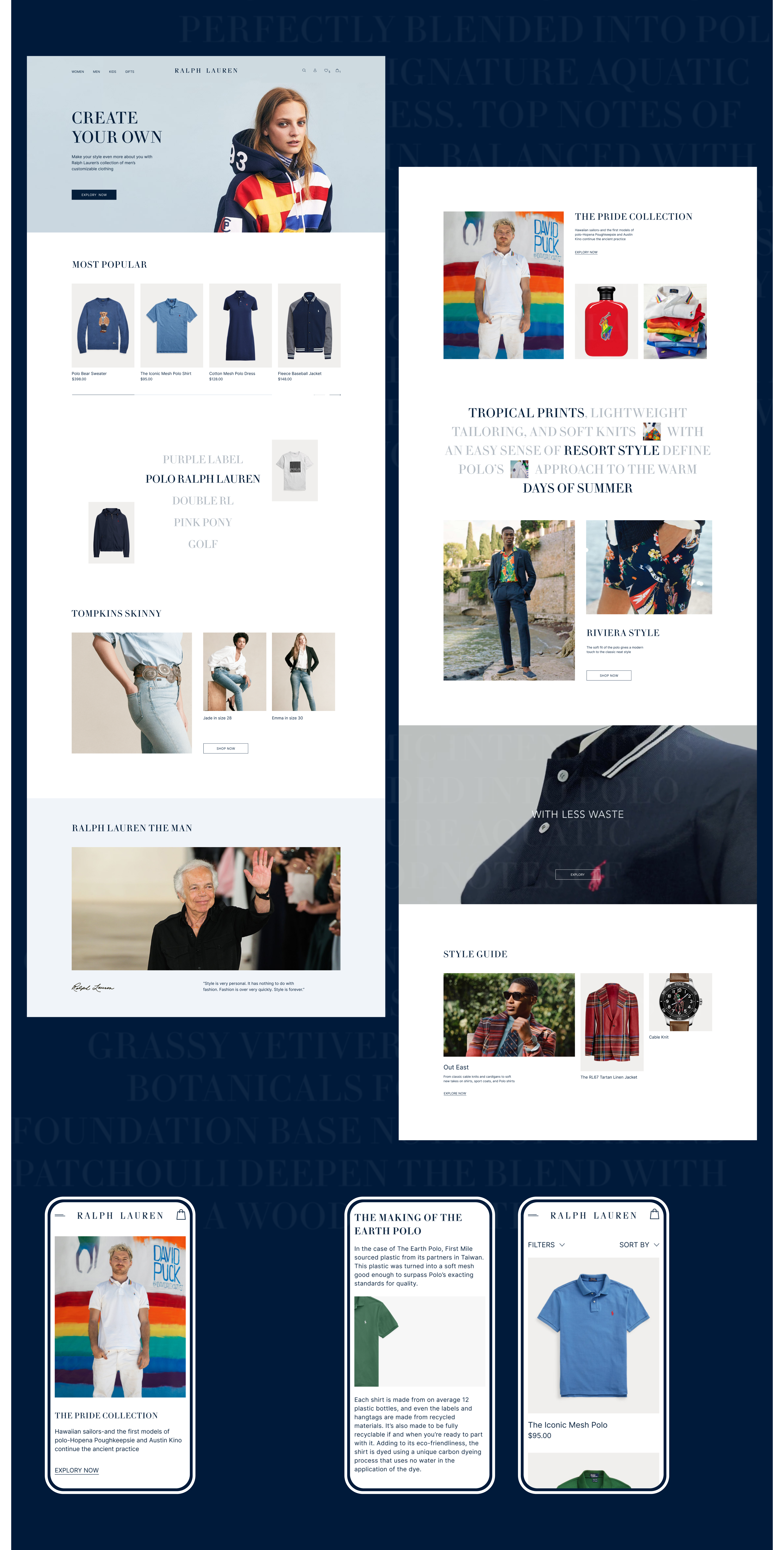 RALPH LAUREN Redesign E-commerce — Изображение №2 — Интерфейсы, Брендинг на Dprofile
