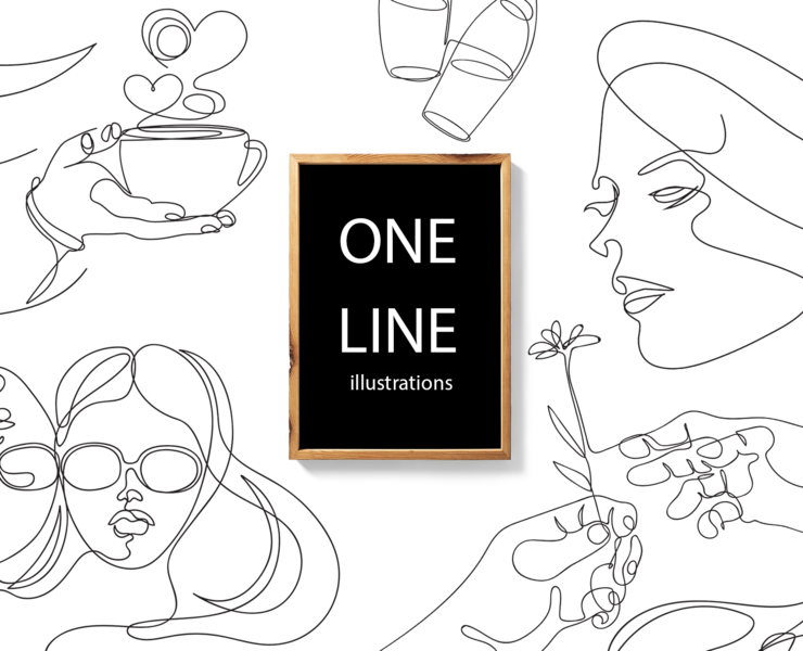 One line illustrations — Иллюстрация, Графика на Dprofile