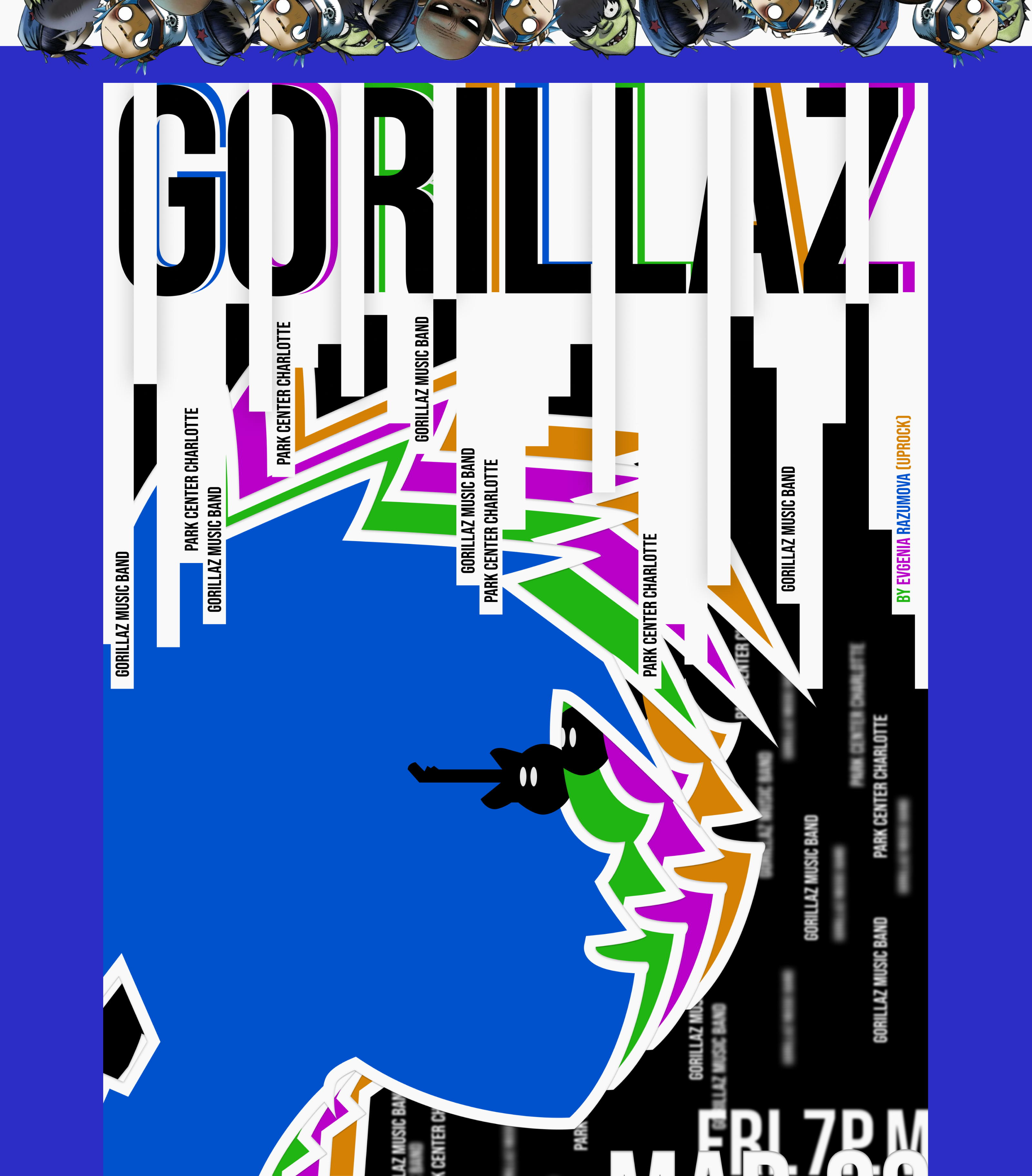 Постеры: музыкальная группа "Gorillaz" — Изображение №2 — Иллюстрация, Графика на Dprofile