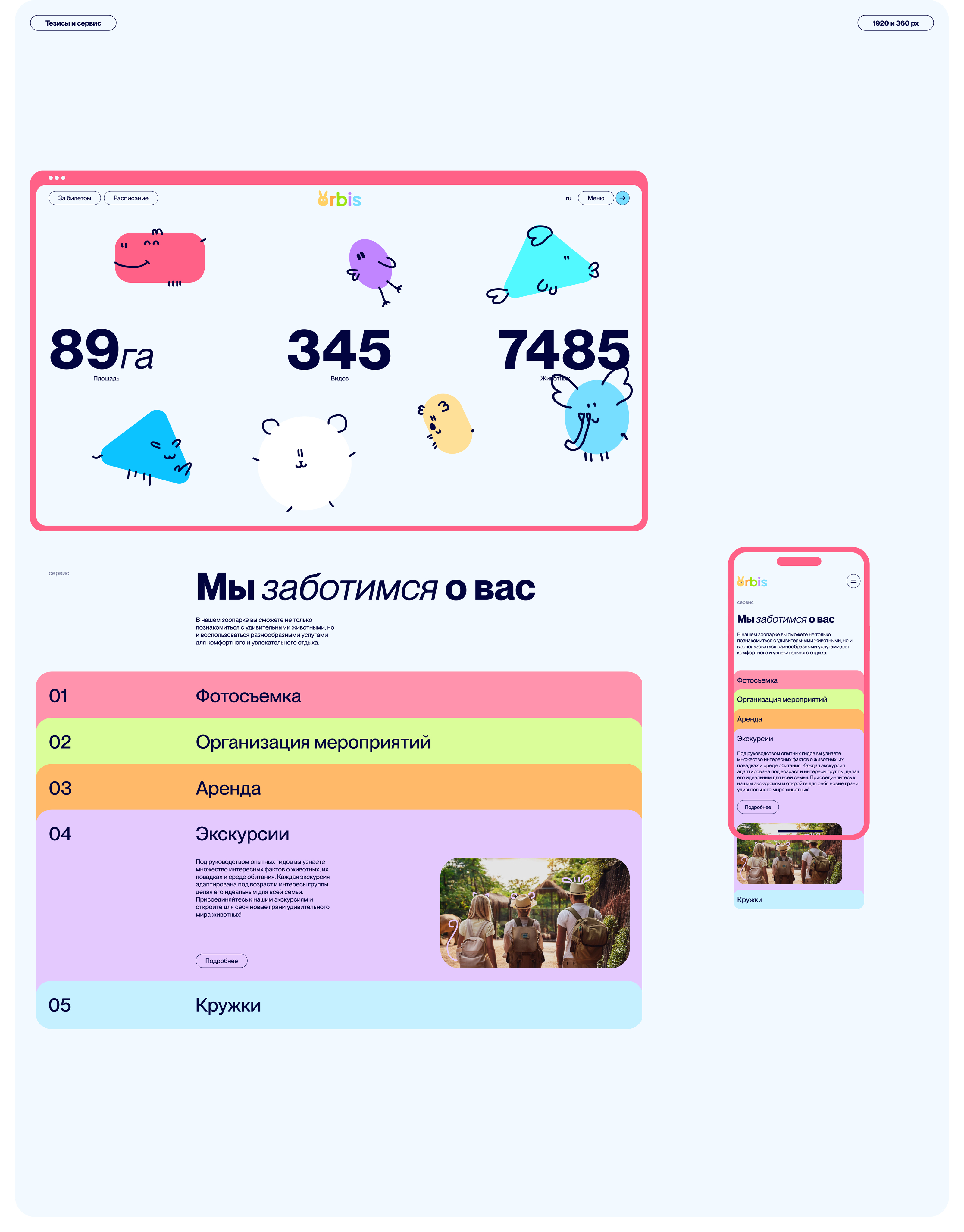 Зоопарк Орбис — Изображение №5 — Интерфейсы, Брендинг на Dprofile