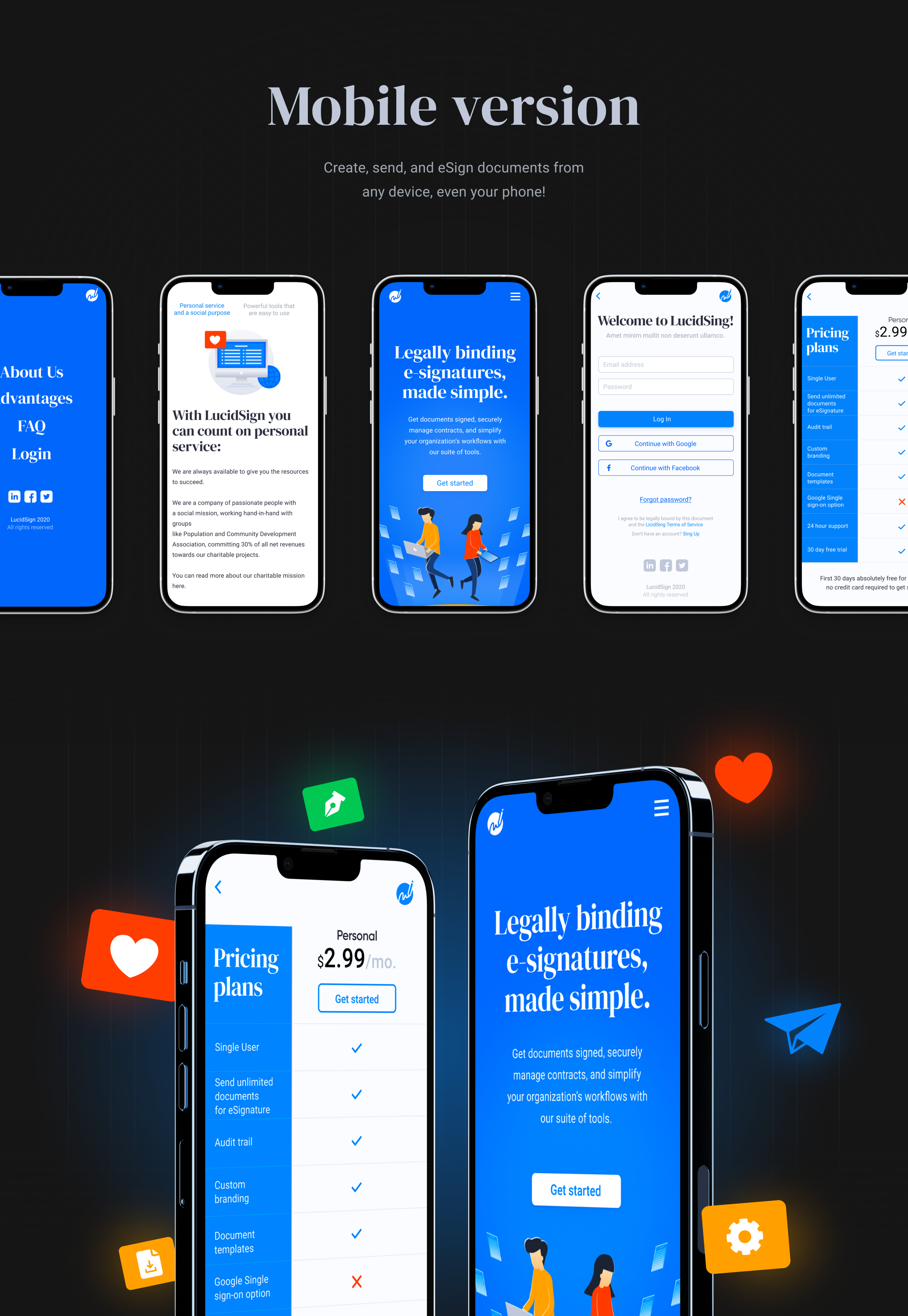 LucidSign eSignature (2021) — Изображение №13 — Интерфейсы, Иллюстрация на Dprofile