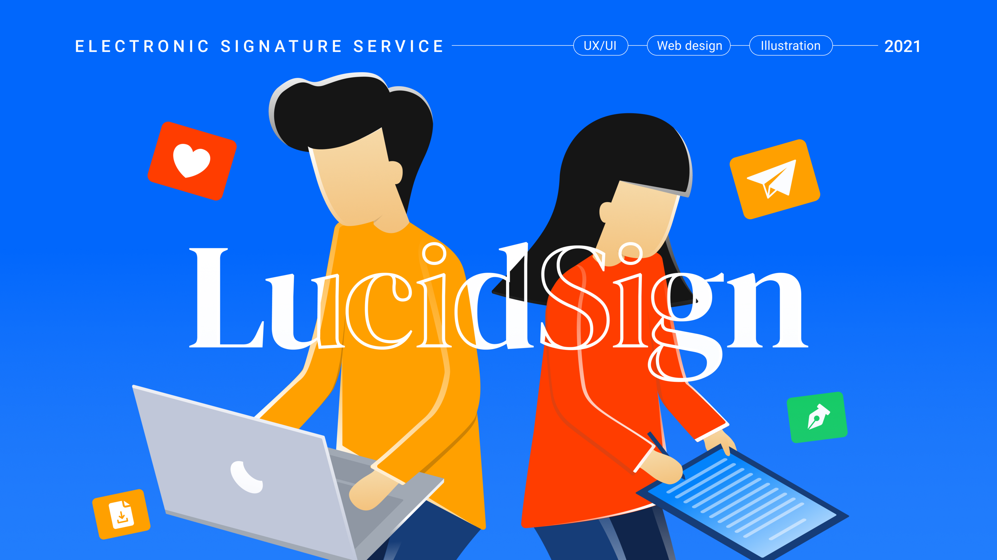 LucidSign eSignature (2021) — Изображение №1 — Интерфейсы, Иллюстрация на Dprofile