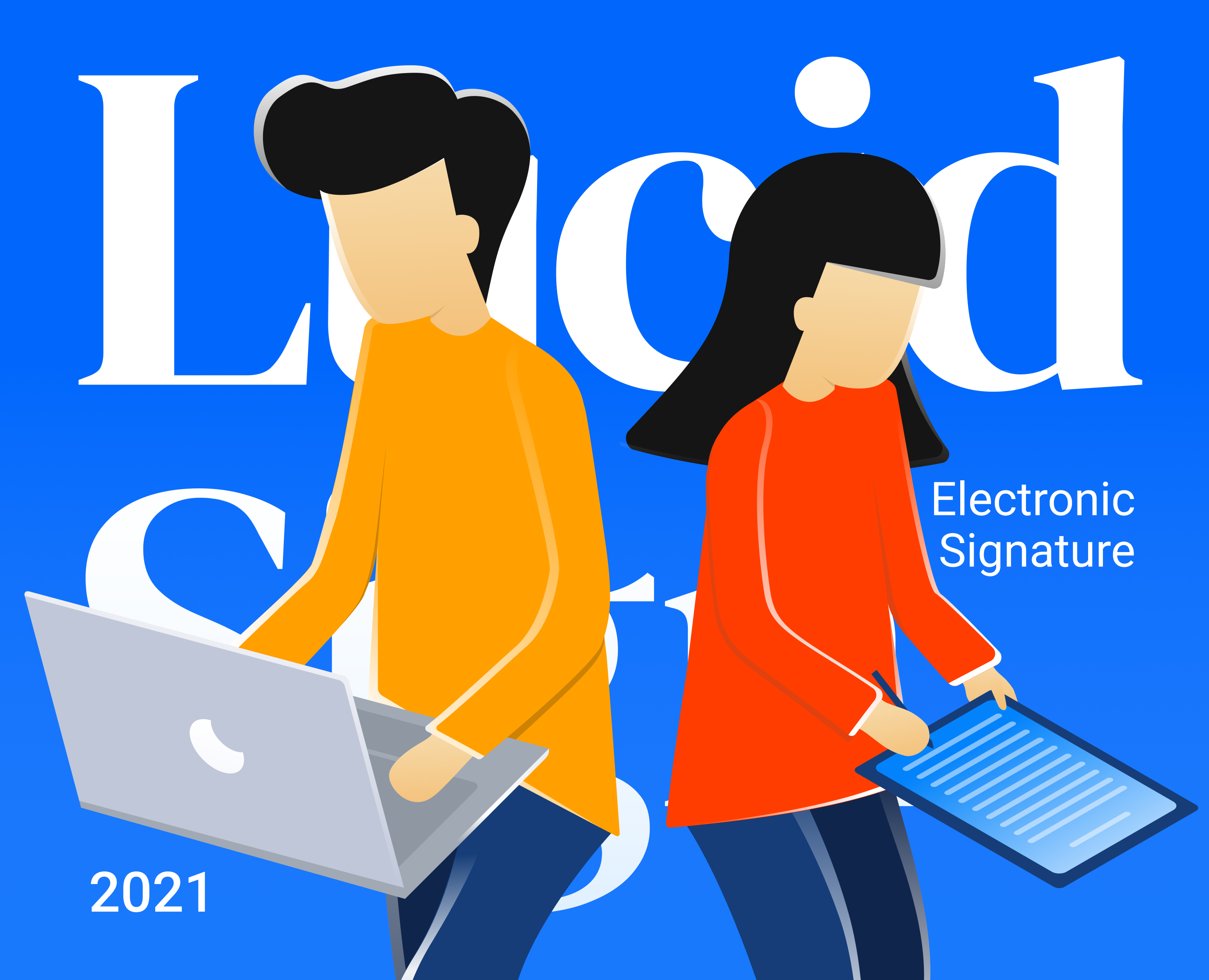 LucidSign eSignature (2021) — Интерфейсы, Иллюстрация на Dprofile