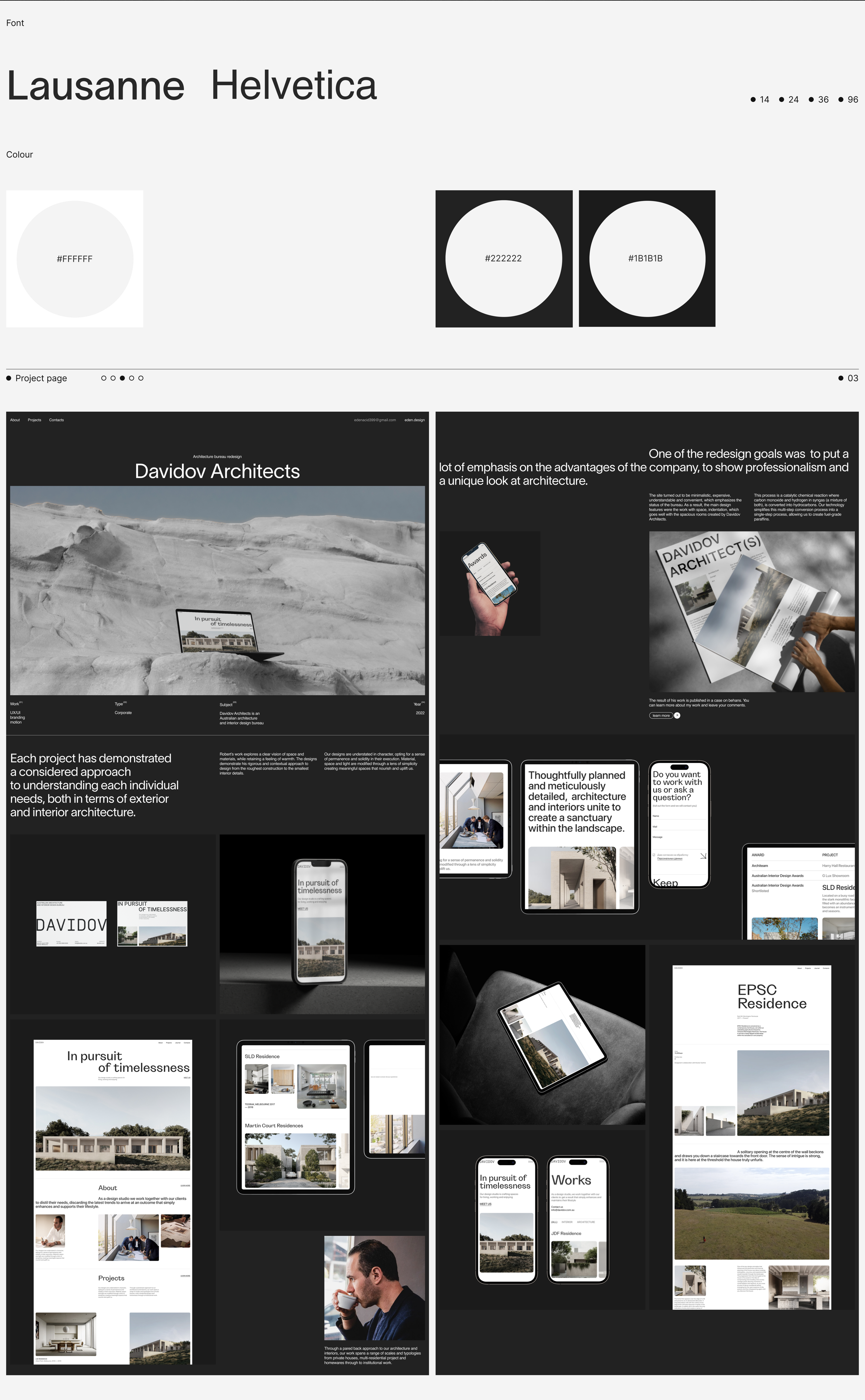 Eden Design | Portfolio website — Изображение №4 — Интерфейсы на Dprofile