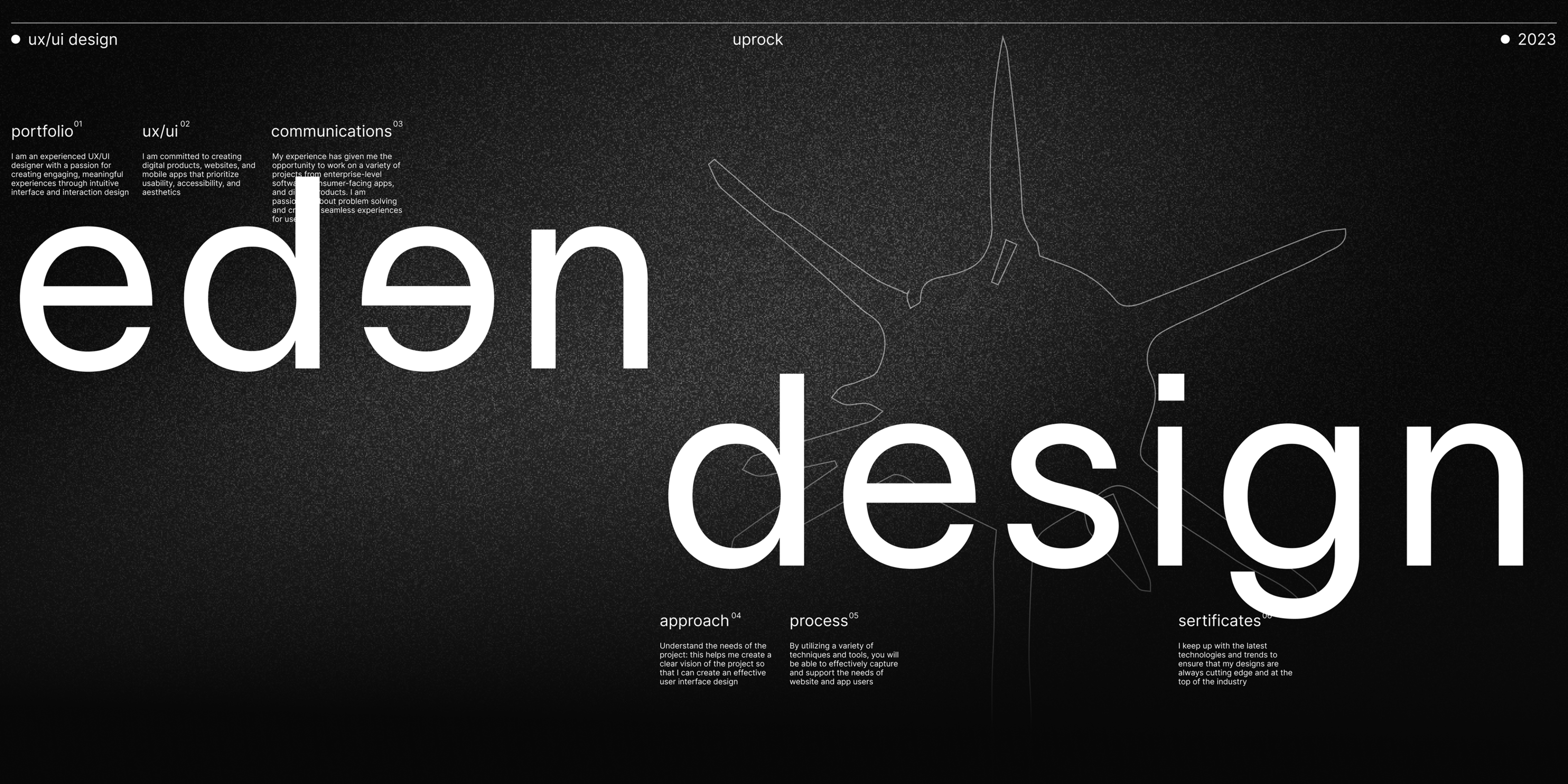 Eden Design | Portfolio website — Изображение №1 — Интерфейсы на Dprofile