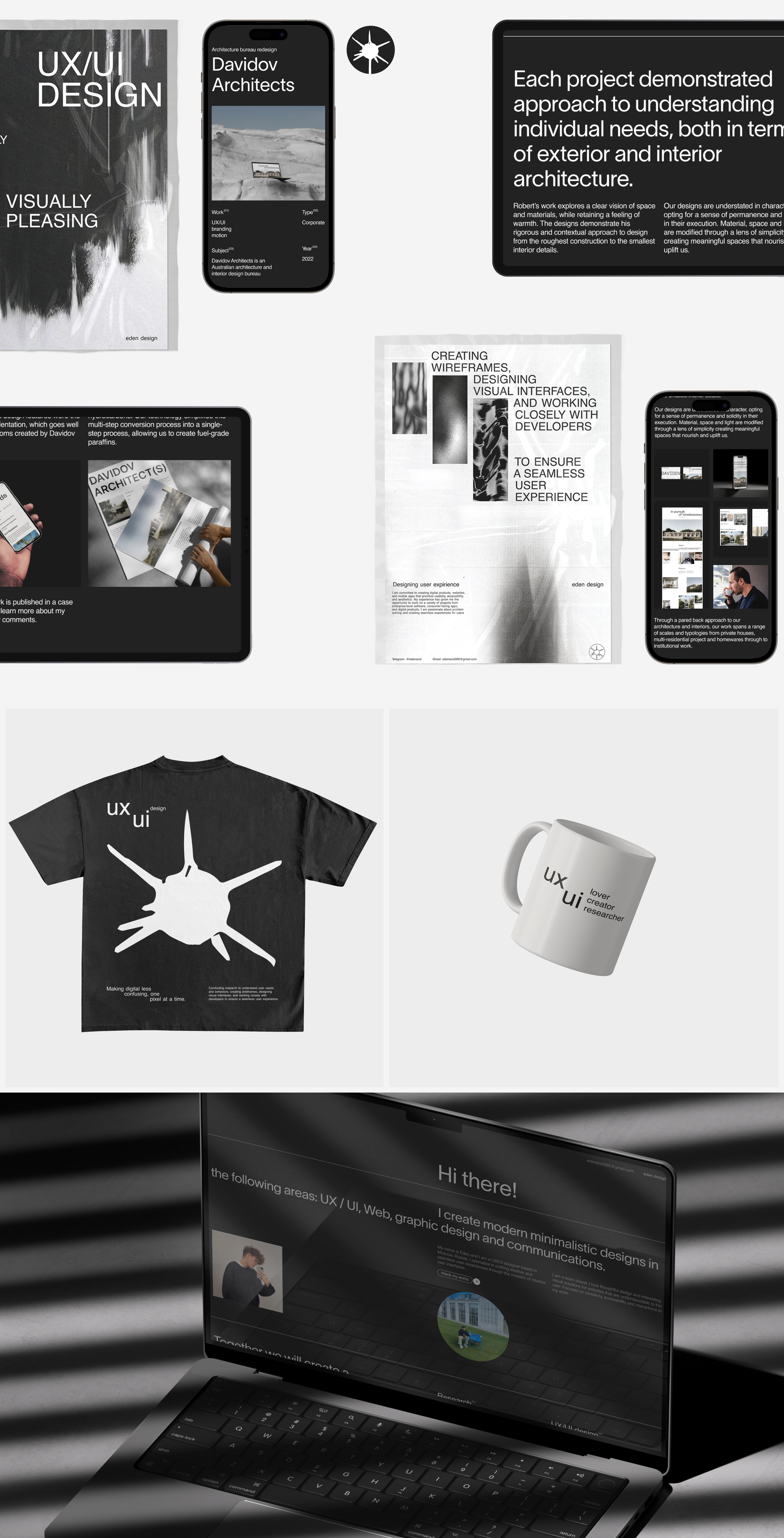 Eden Design | Portfolio website — Изображение №5 — Интерфейсы на Dprofile