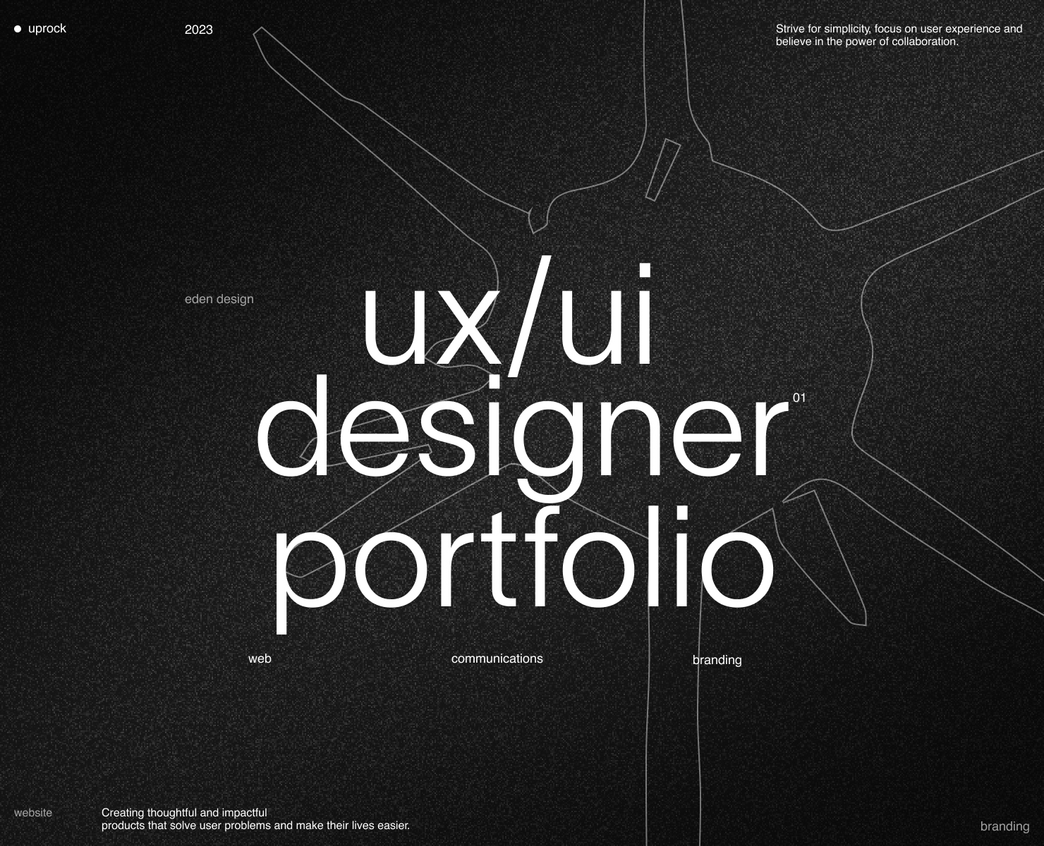 Eden Design | Portfolio website — Интерфейсы на Dprofile