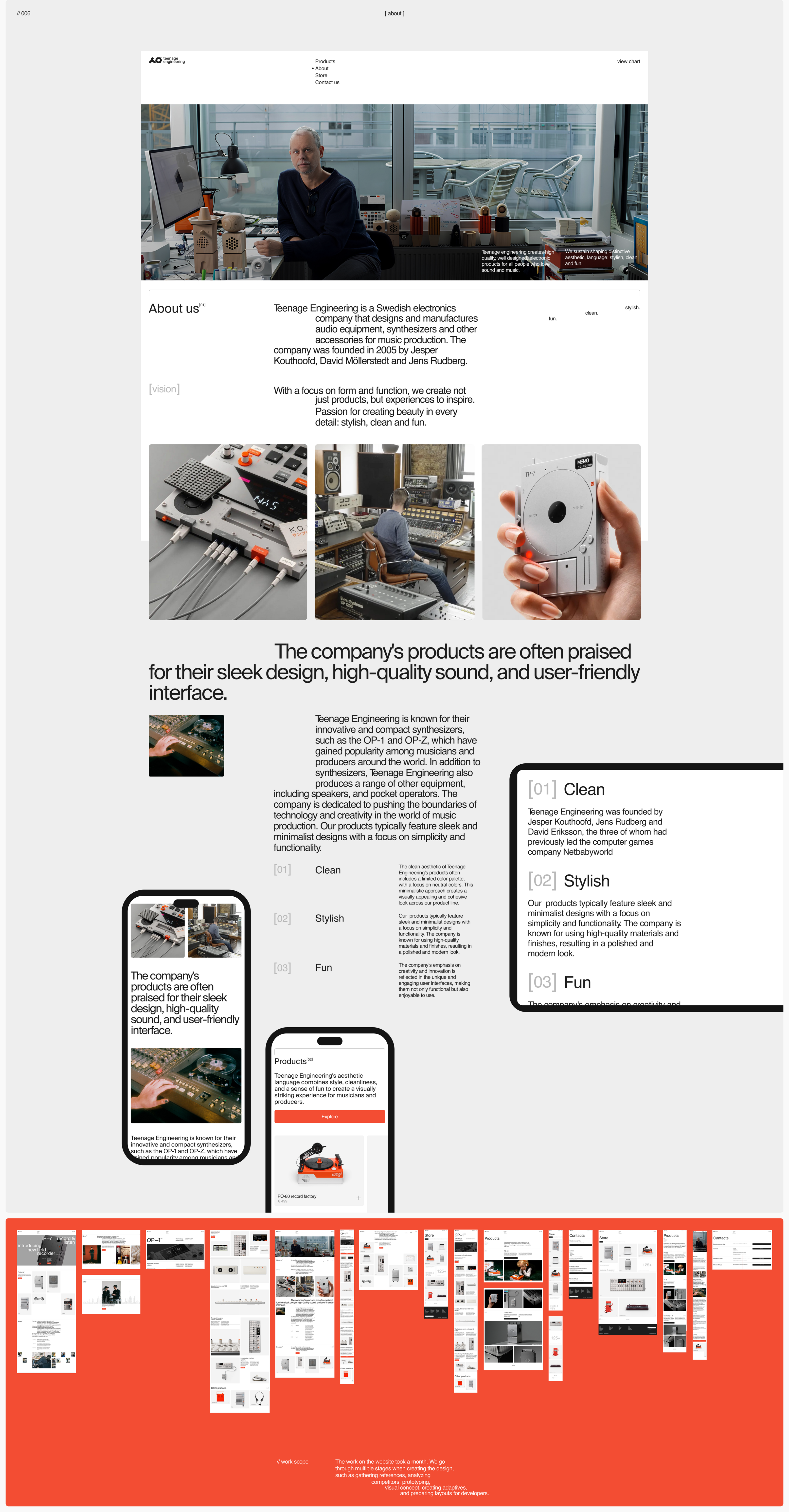 Teenage engineering | Corporate website — Изображение №6 — Интерфейсы на Dprofile