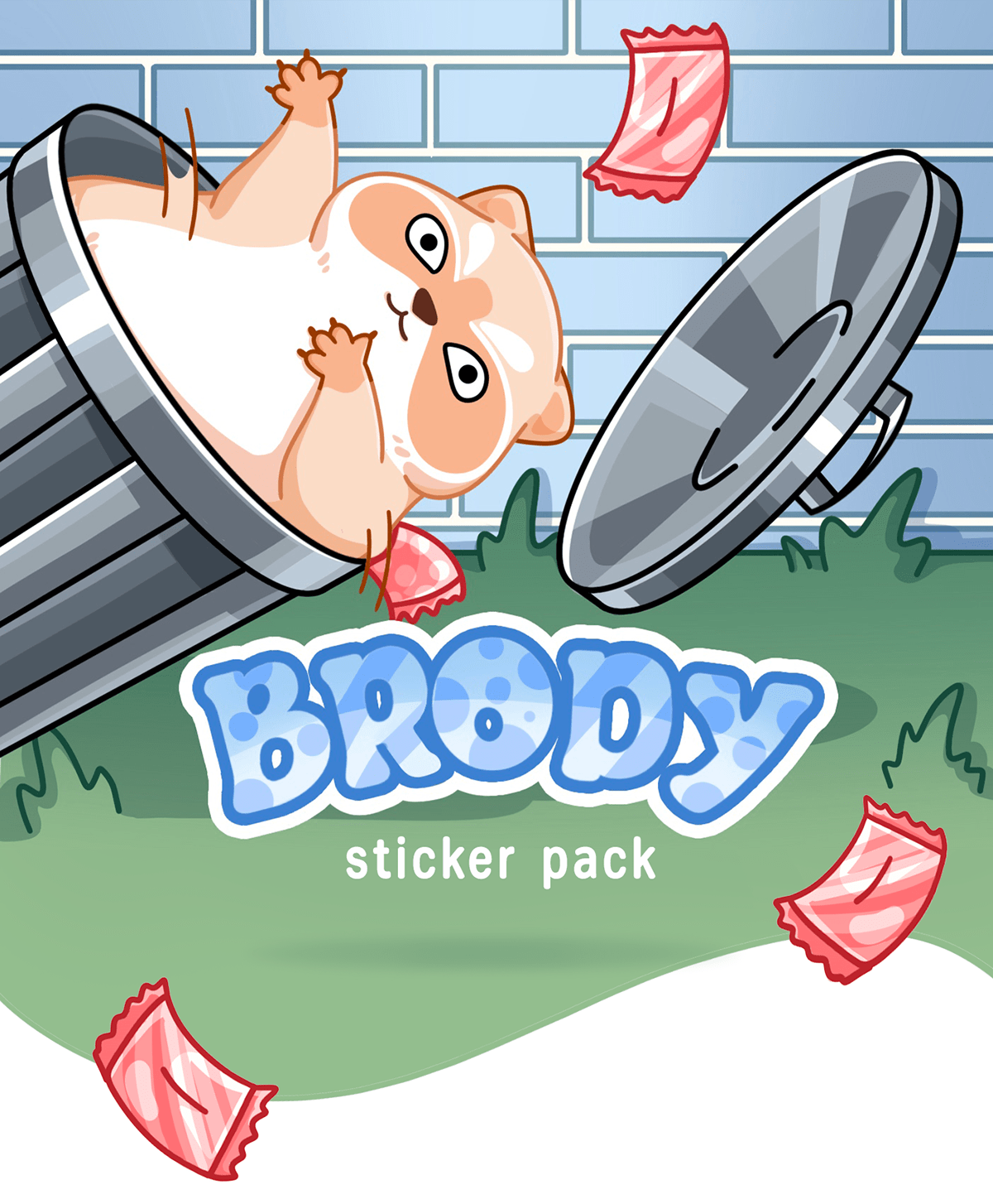 "Броуди" стикерпак для VK — Изображение №1 — Иллюстрация на Dprofile