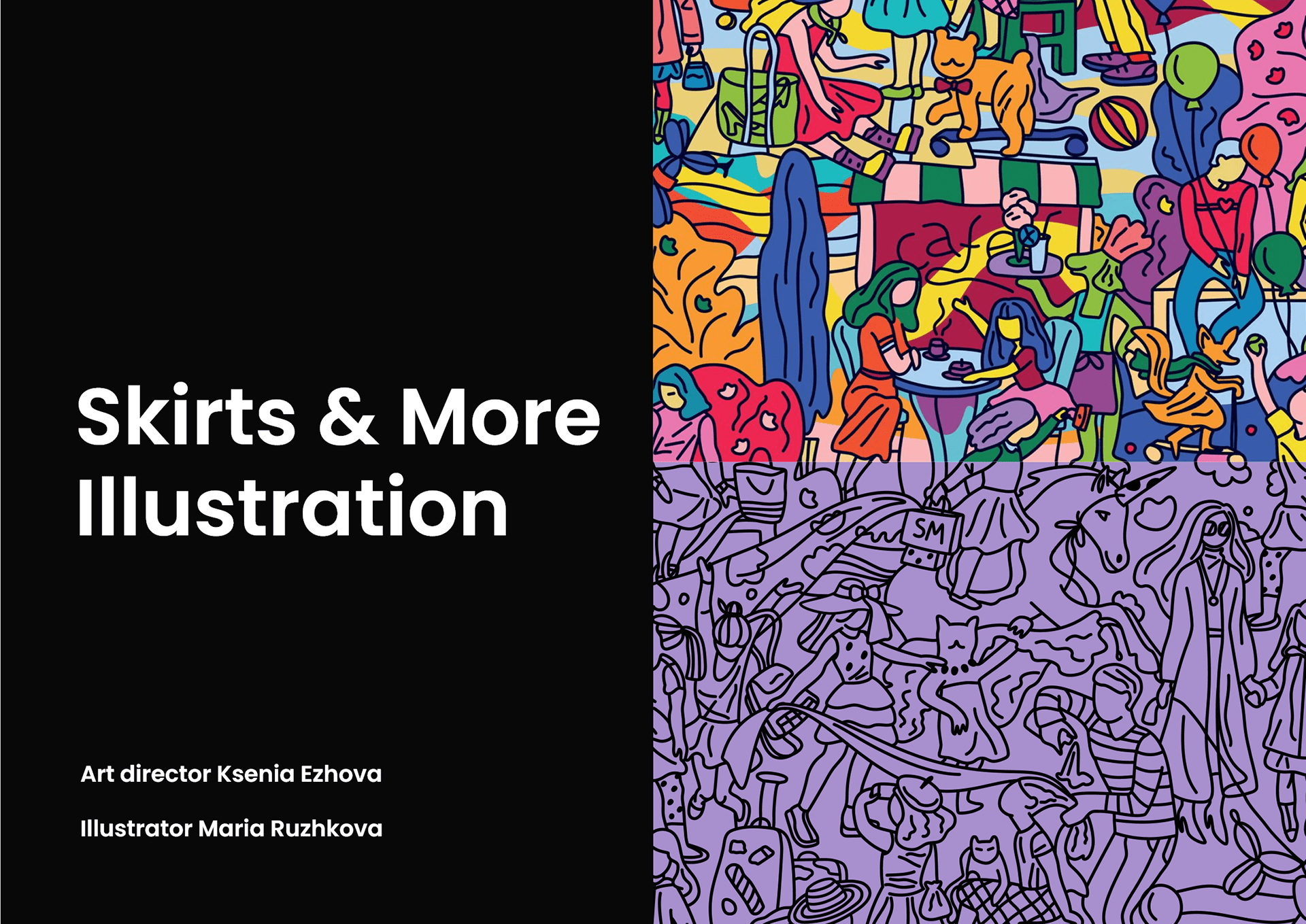 Skirts&More Brand Illustration — Изображение №1 — Иллюстрация на Dprofile