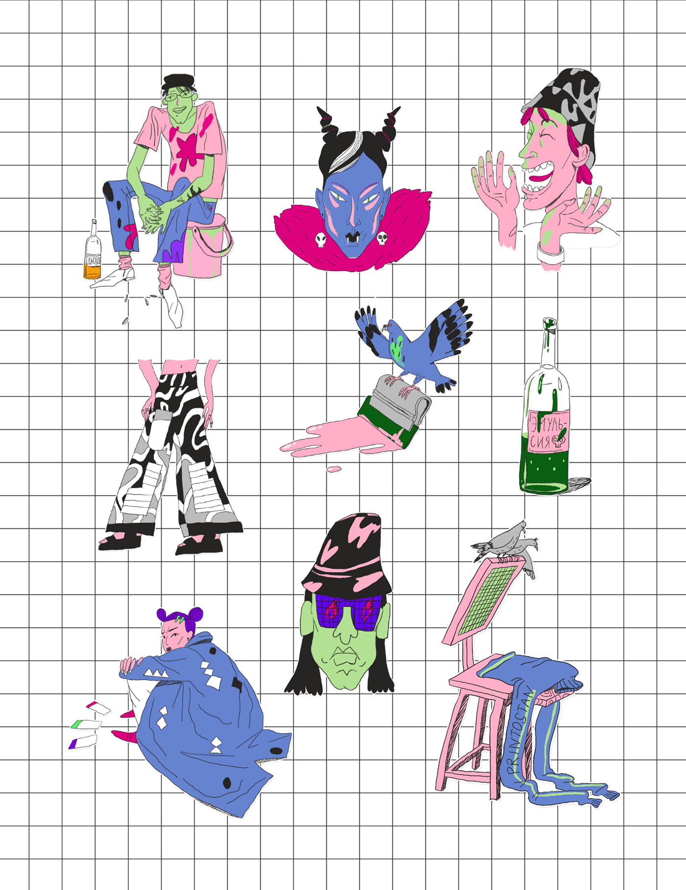 Stickerpack for Telegram — Изображение №11 — Иллюстрация на Dprofile