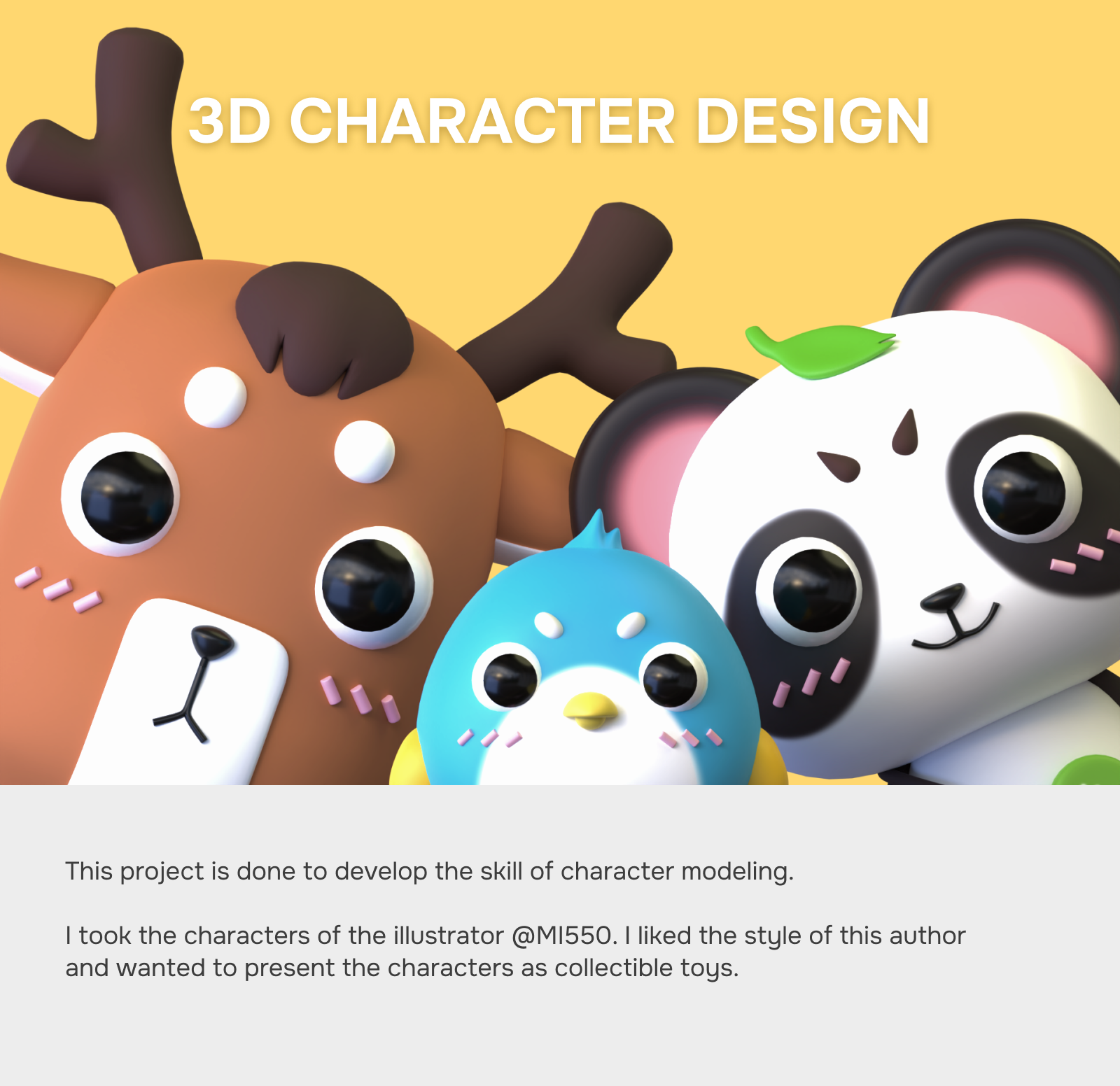 3D character design — Изображение №1 — Иллюстрация, 3D на Dprofile