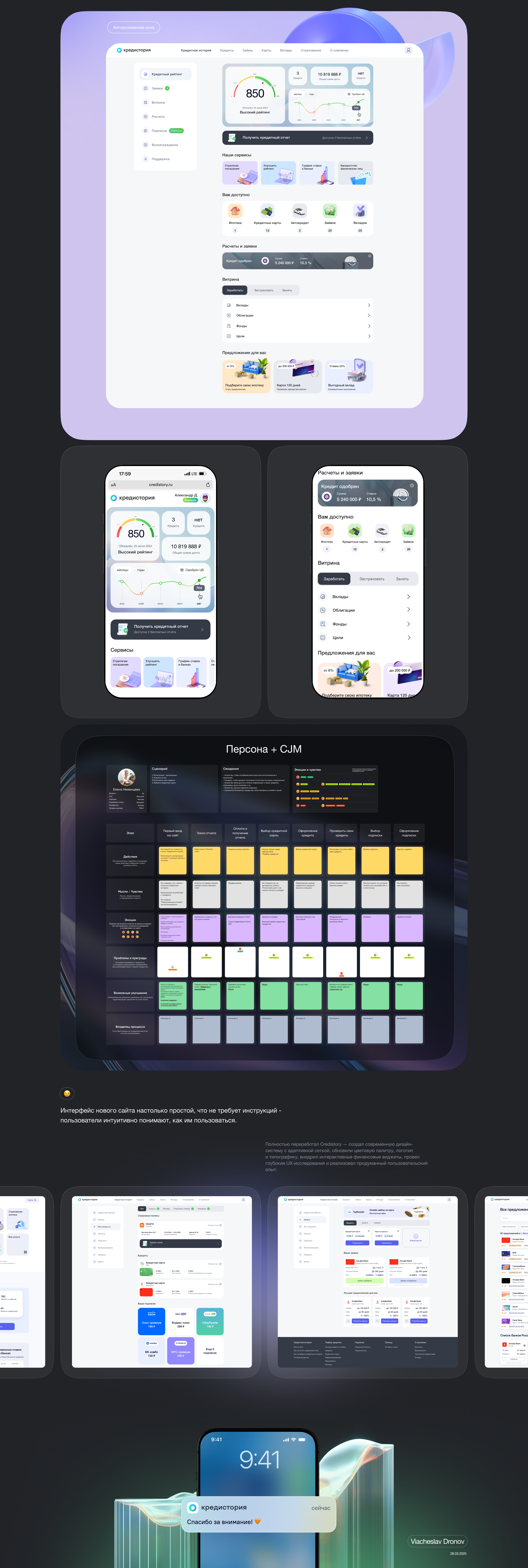 Credistory — Изображение №2 — Интерфейсы на Dprofile