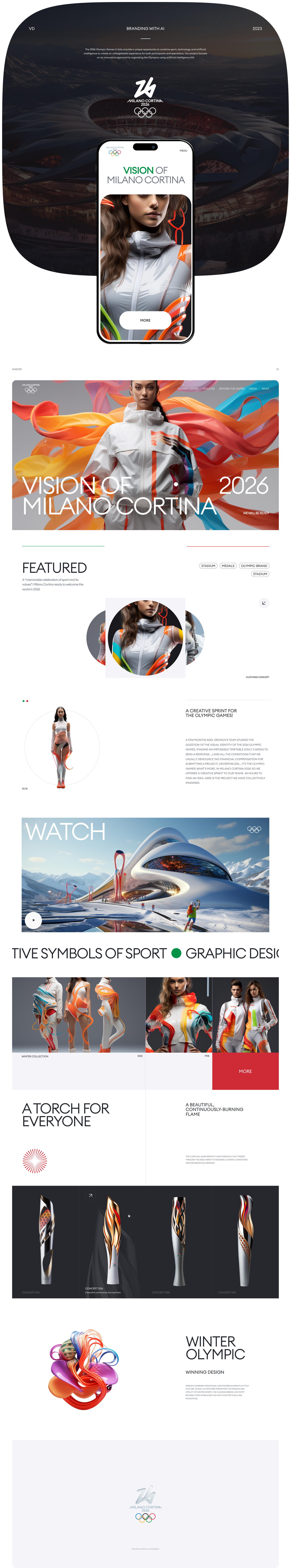 Milano Cortina 2026 — Изображение №1 — Интерфейсы на Dprofile