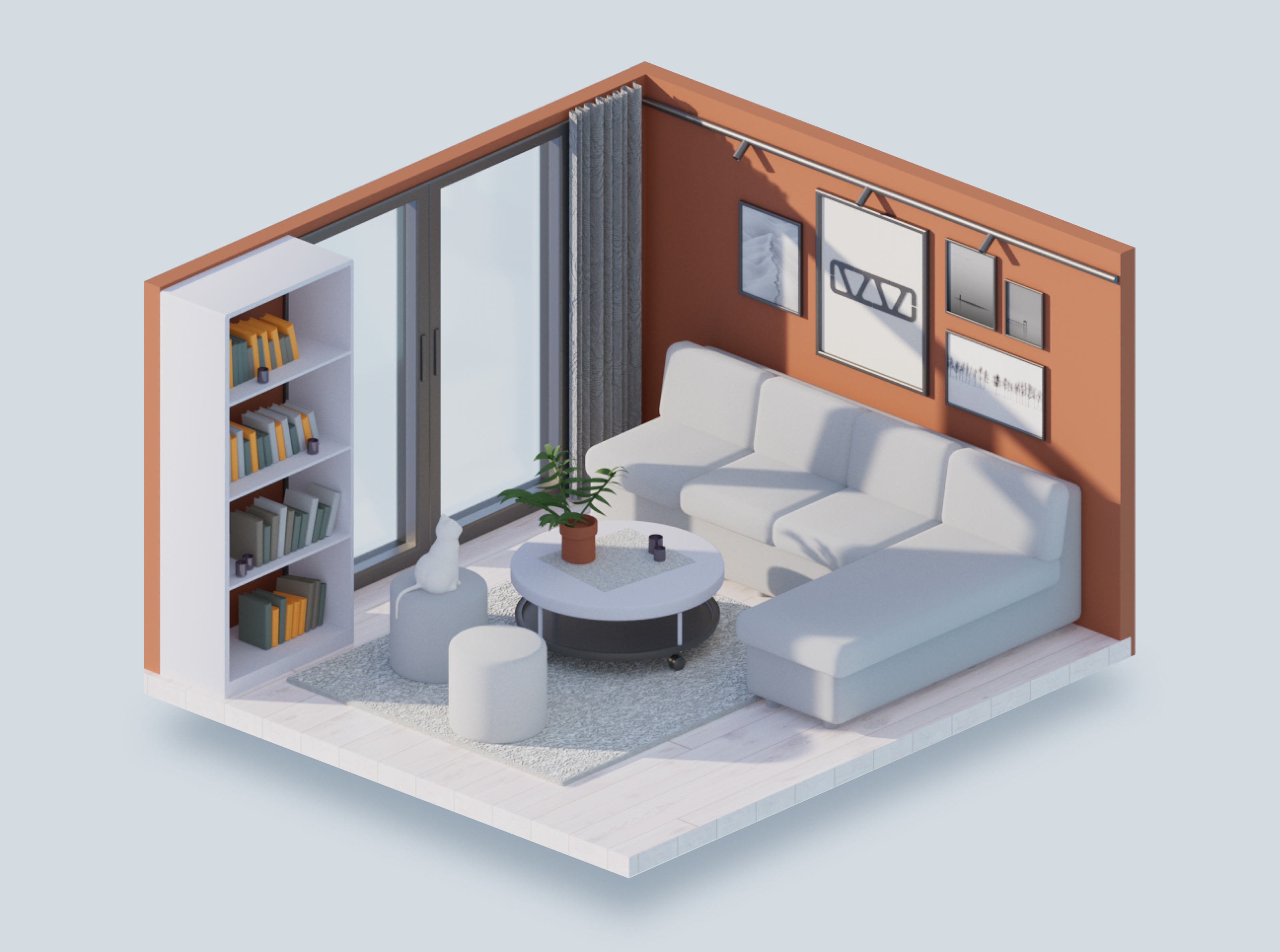 3D | Room modeling — Изображение №1 — 3D на Dprofile