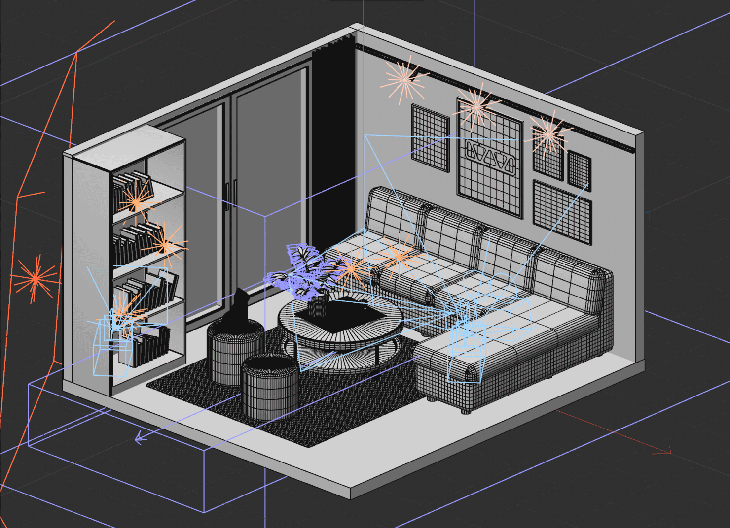3D | Room modeling — Изображение №6 — 3D на Dprofile