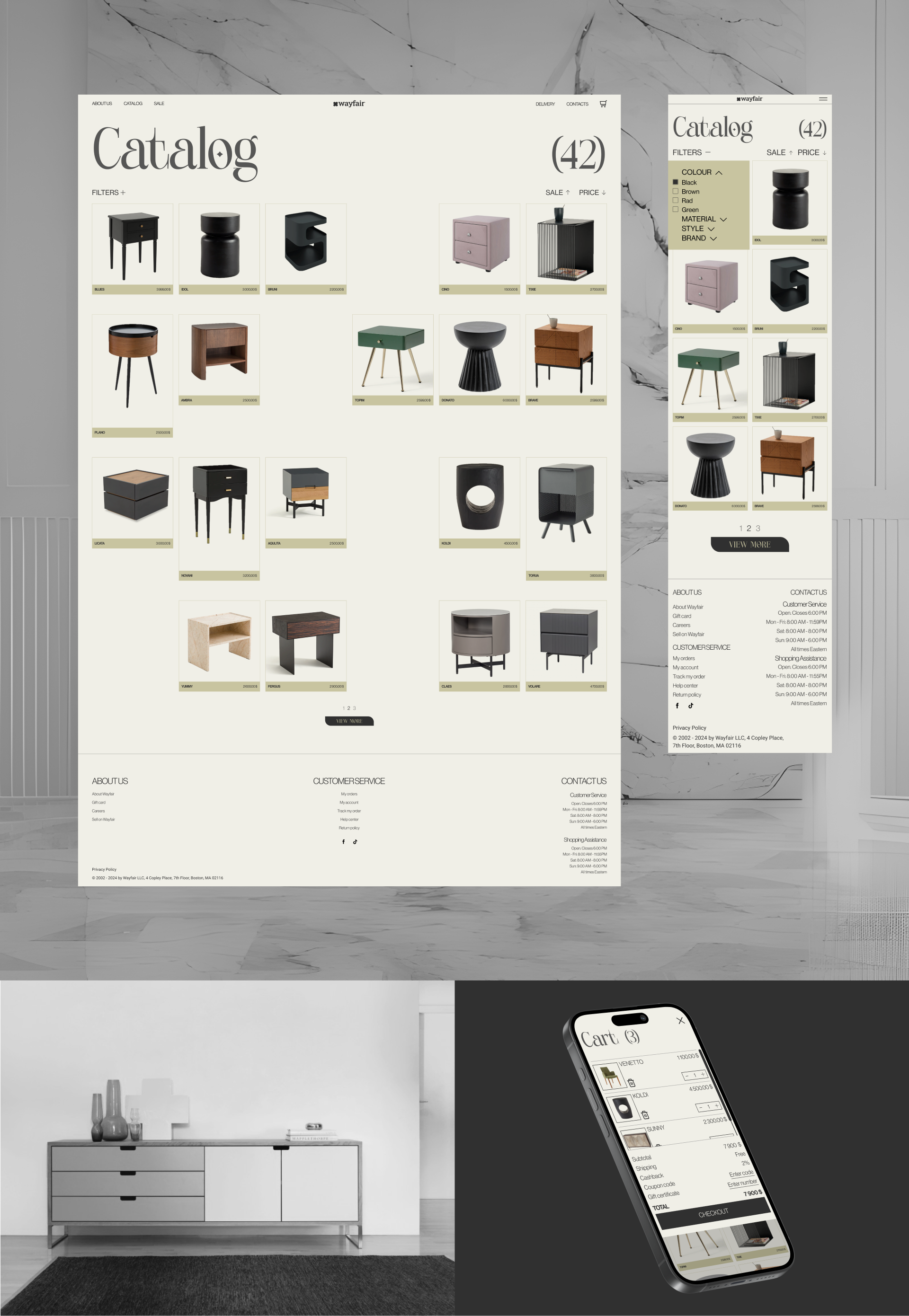 E-COMMERCE: WAYFAIR (FURNITURE STORE) — Изображение №6 — Интерфейсы на Dprofile