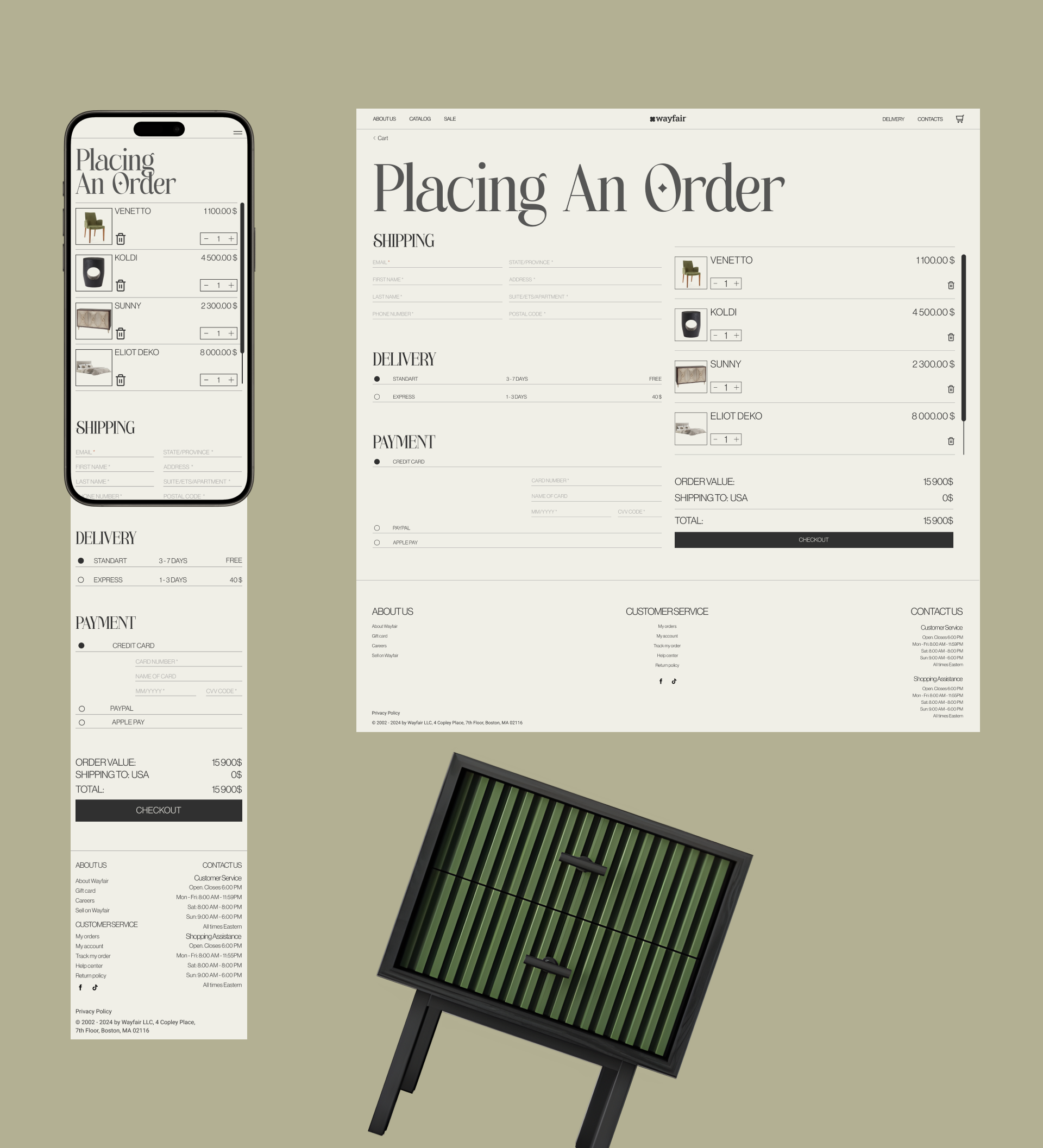 E-COMMERCE: WAYFAIR (FURNITURE STORE) — Изображение №10 — Интерфейсы на Dprofile