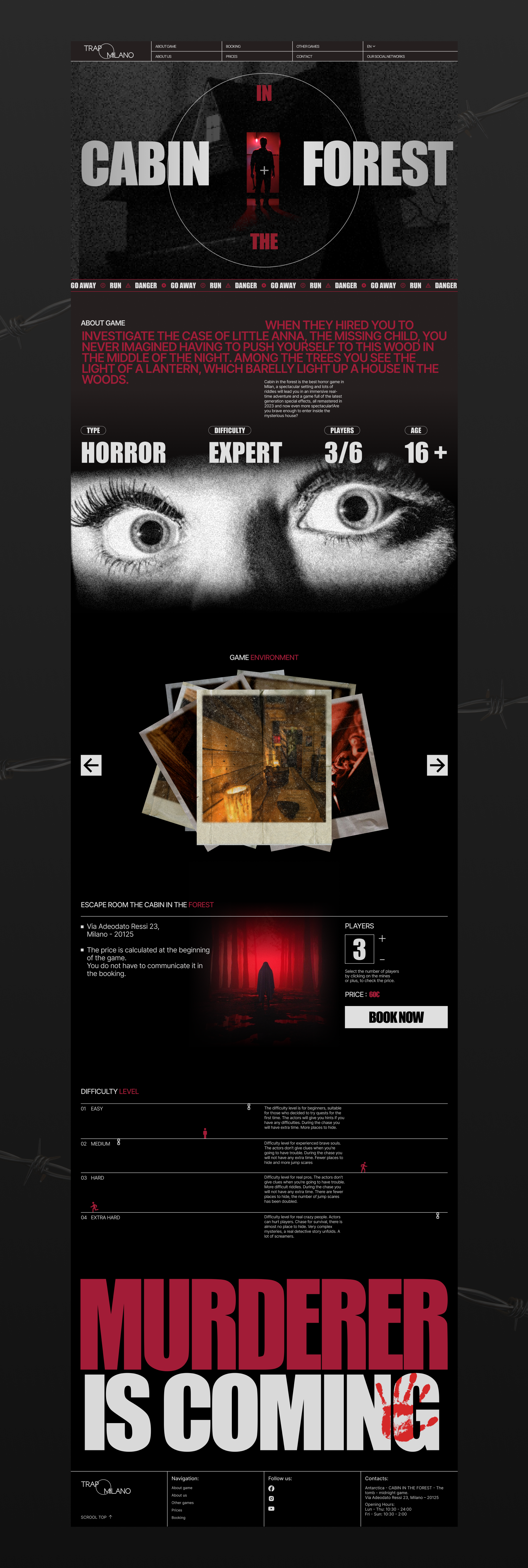LANDIND PAGE: CABIN IN THE FOREST — Изображение №3 — Интерфейсы на Dprofile
