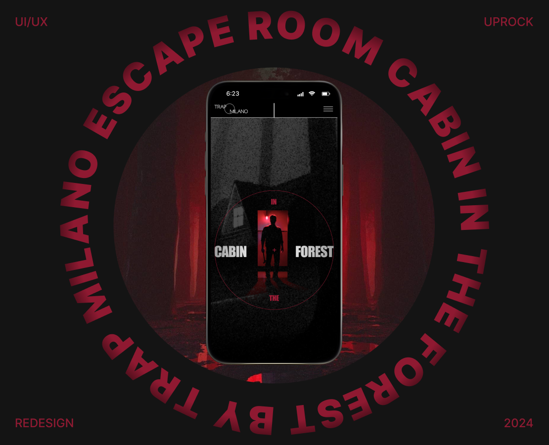 LANDIND PAGE: CABIN IN THE FOREST — Интерфейсы на Dprofile