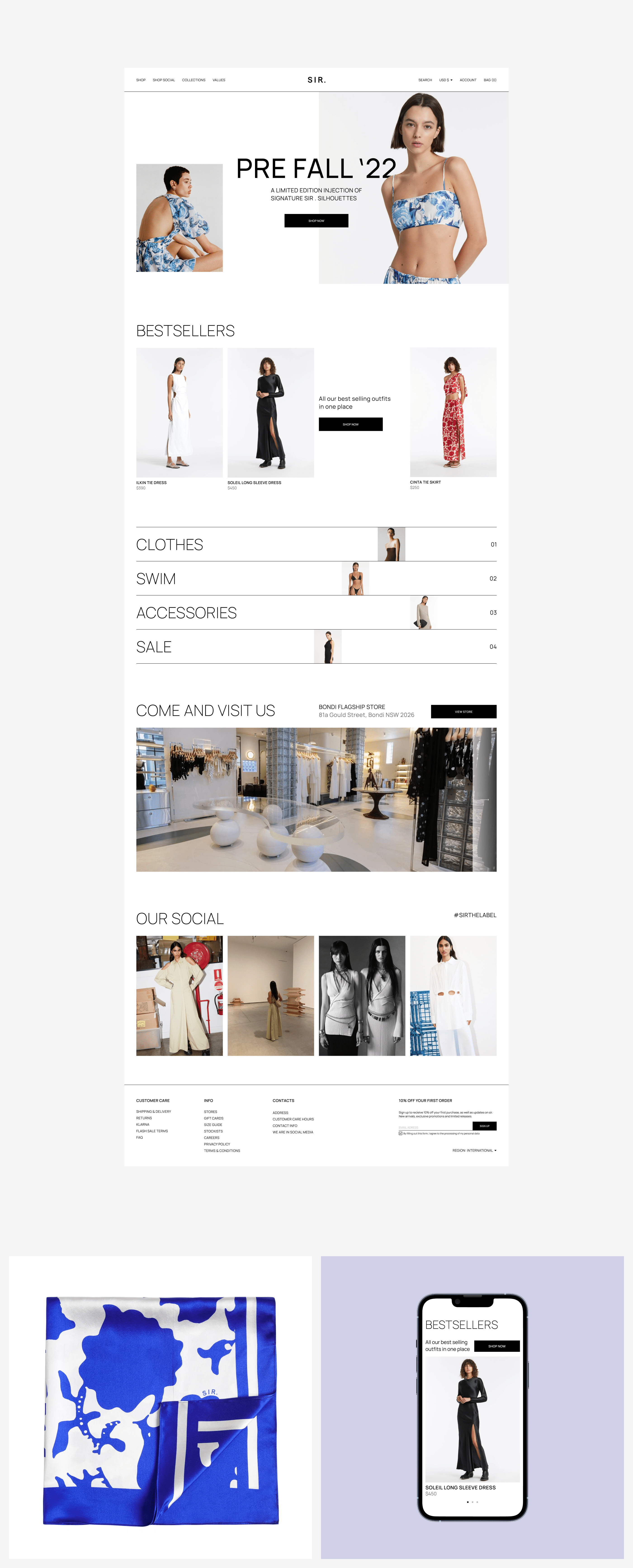 SIR. -  WEBSITE REDESIGN CONCEPT — Изображение №2 — Интерфейсы на Dprofile
