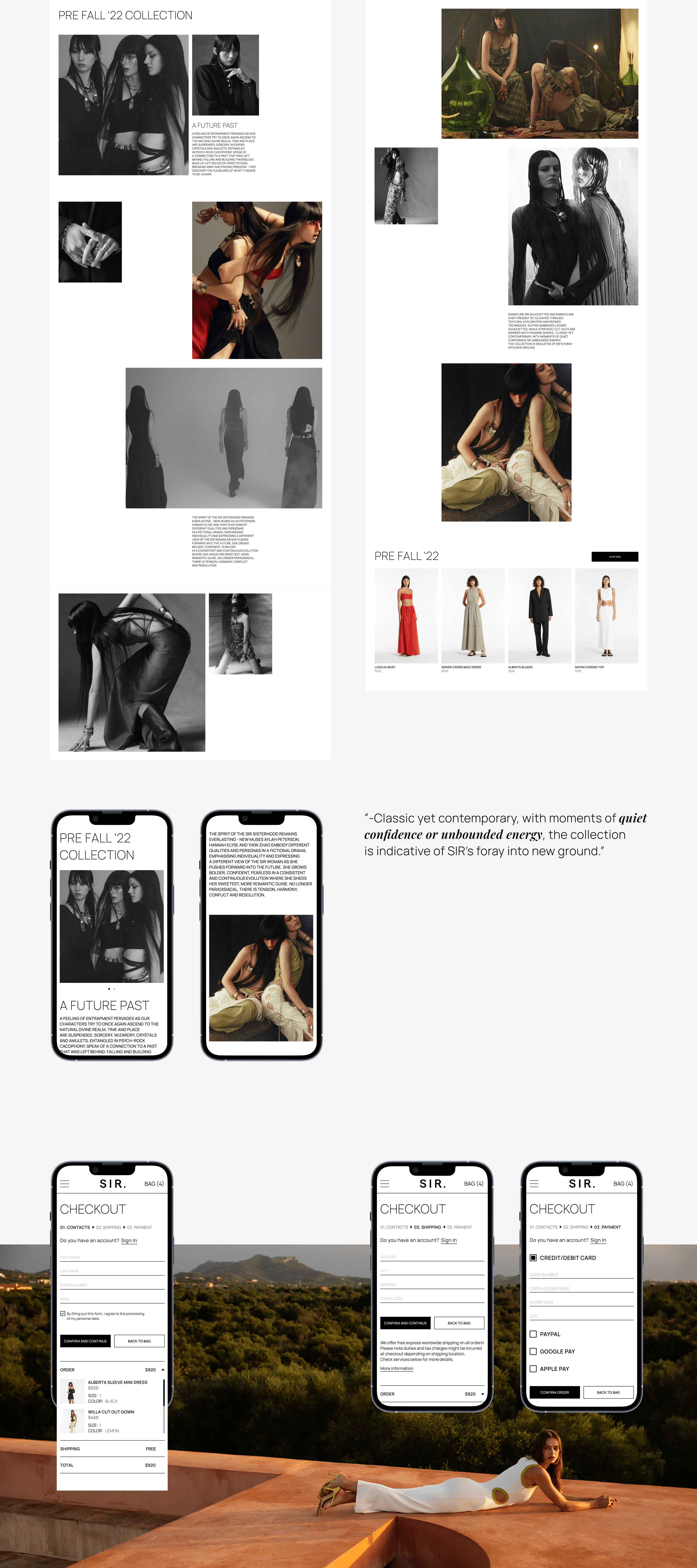 SIR. -  WEBSITE REDESIGN CONCEPT — Изображение №4 — Интерфейсы на Dprofile