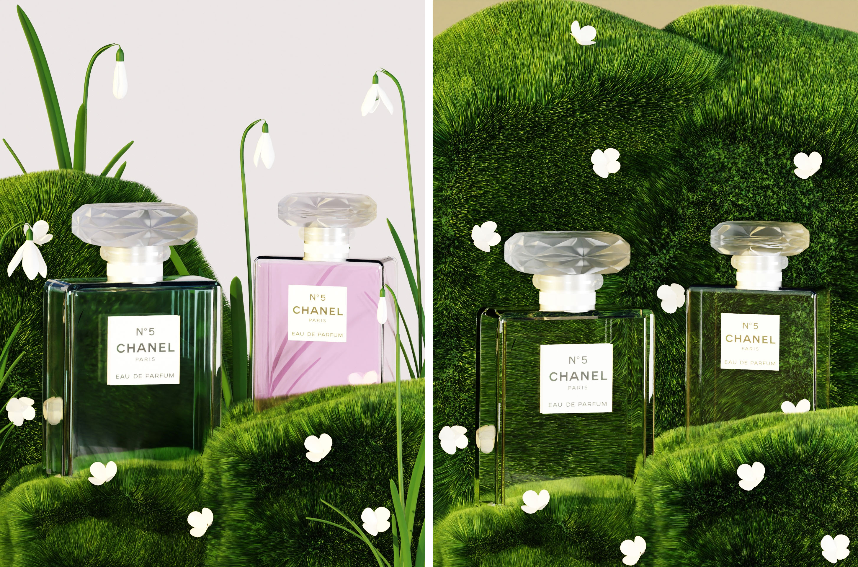 DESIGN OF CHANEL №5 PERFUME — Изображение №7 — Брендинг, 3D на Dprofile