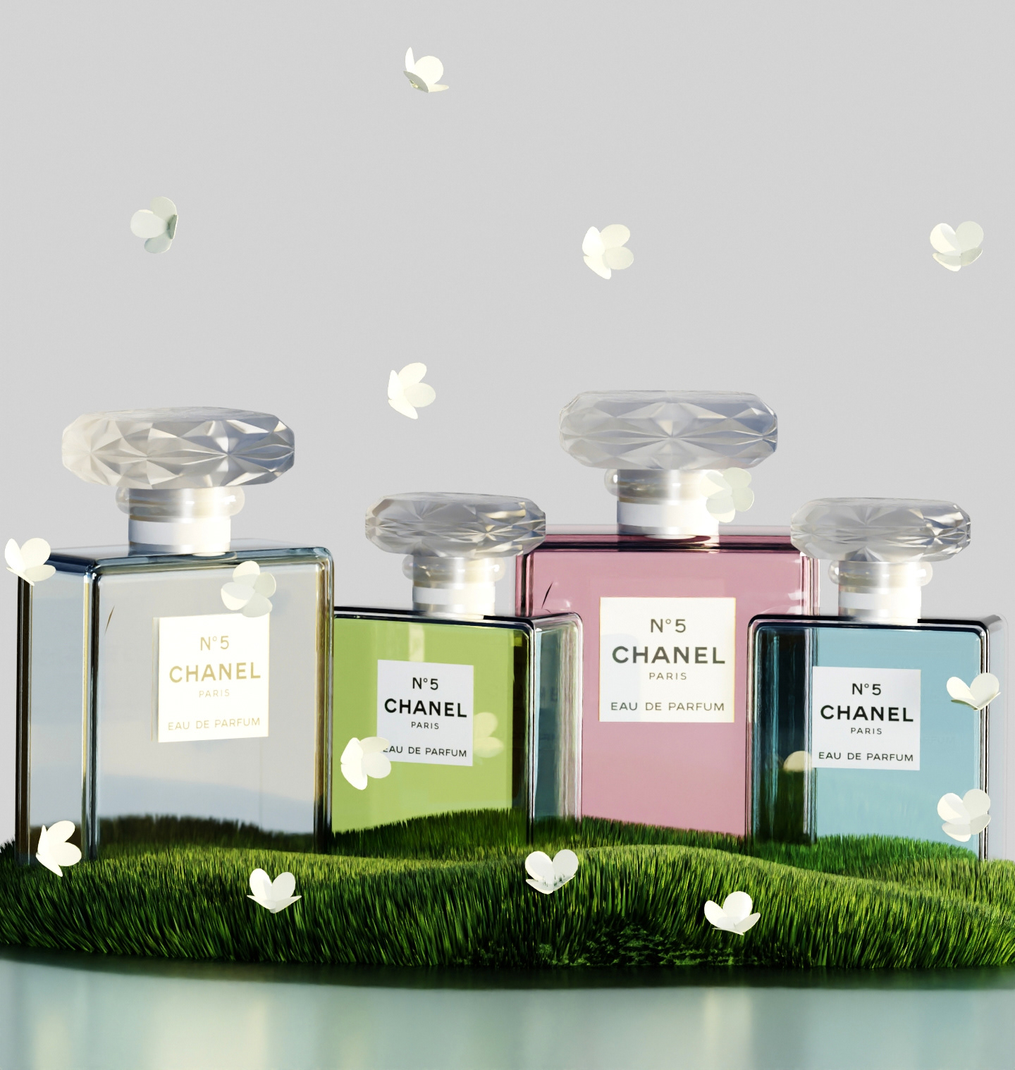 DESIGN OF CHANEL №5 PERFUME — Изображение №3 — Брендинг, 3D на Dprofile