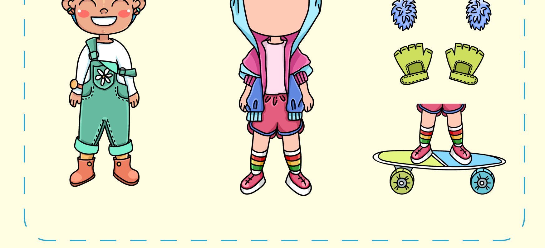 Girl Character for a dress-up mobile game — Изображение №9 — Интерфейсы, Иллюстрация на Dprofile
