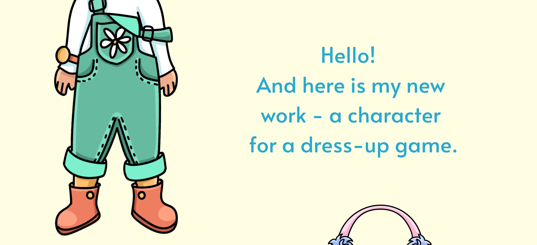 Girl Character for a dress-up mobile game — Изображение №2 — Интерфейсы, Иллюстрация на Dprofile