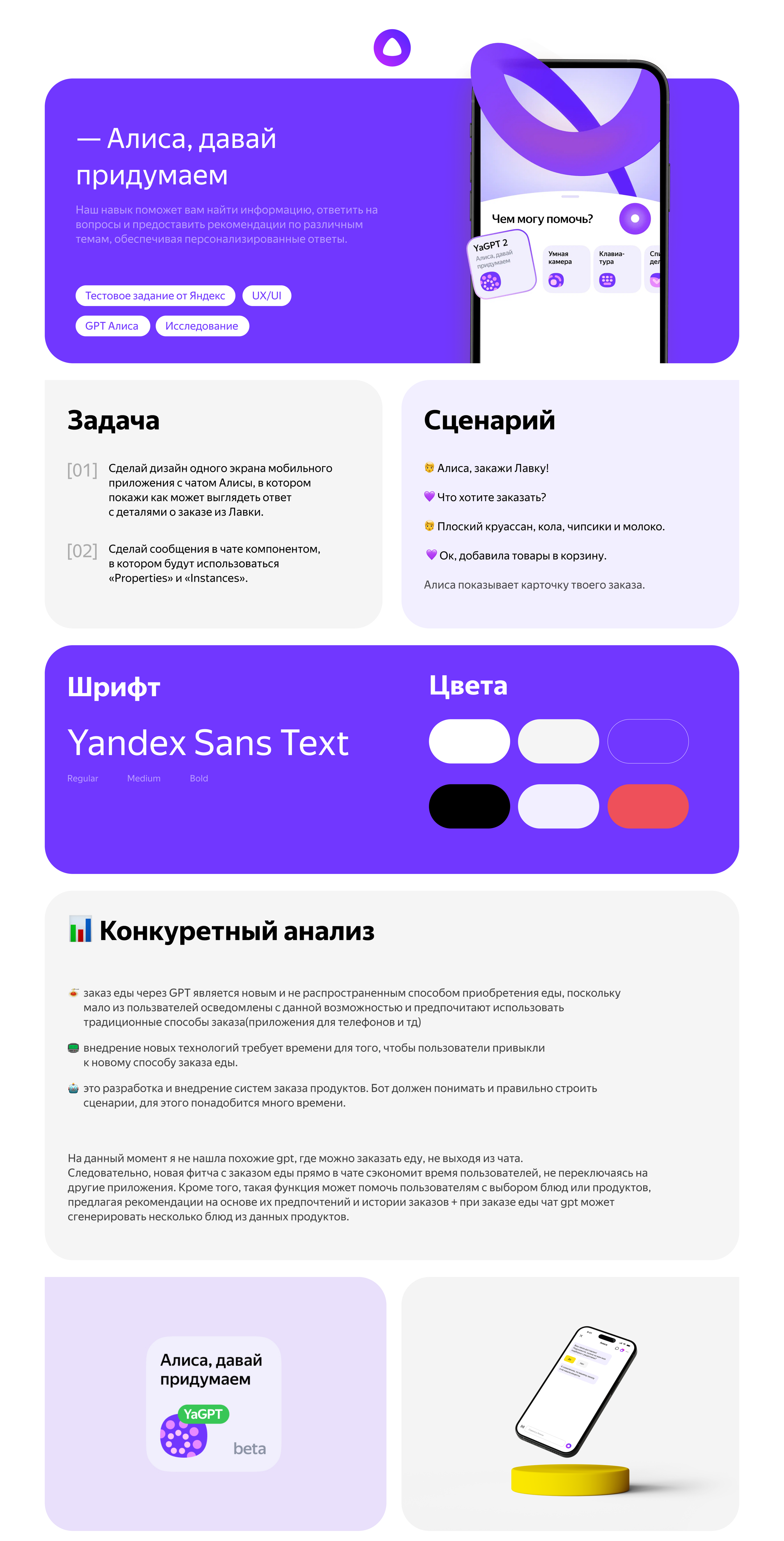 Yandex GPT Алиса — Изображение №1 — Интерфейсы на Dprofile