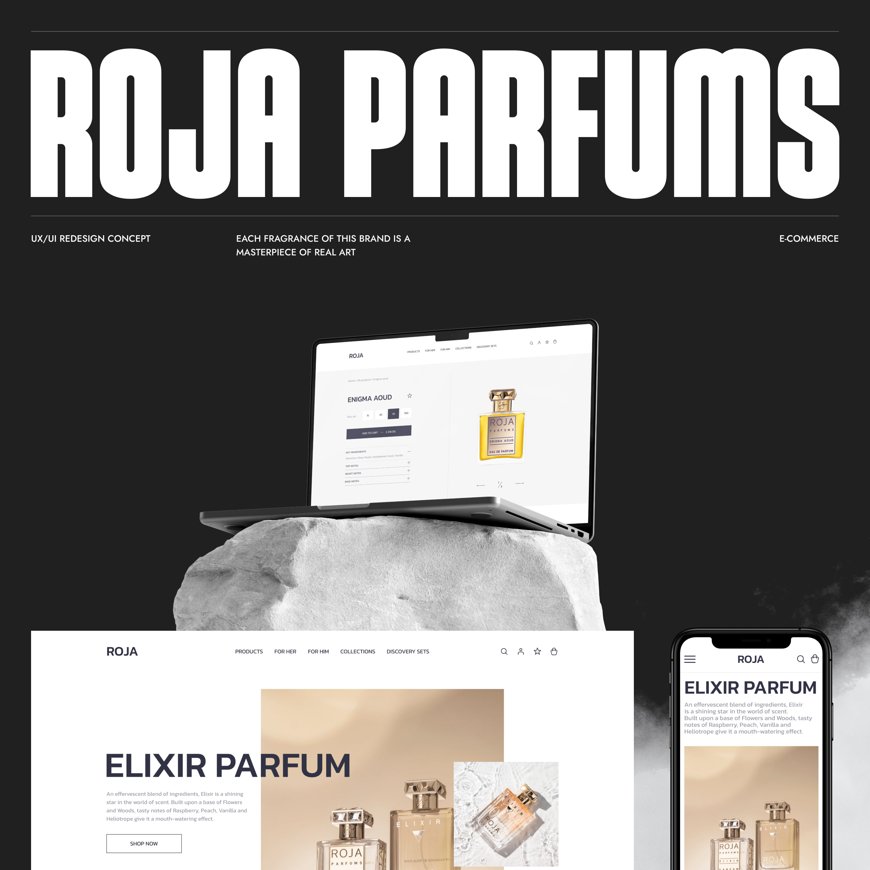 Roja Parfums — Изображение №1 — Интерфейсы, Графика на Dprofile
