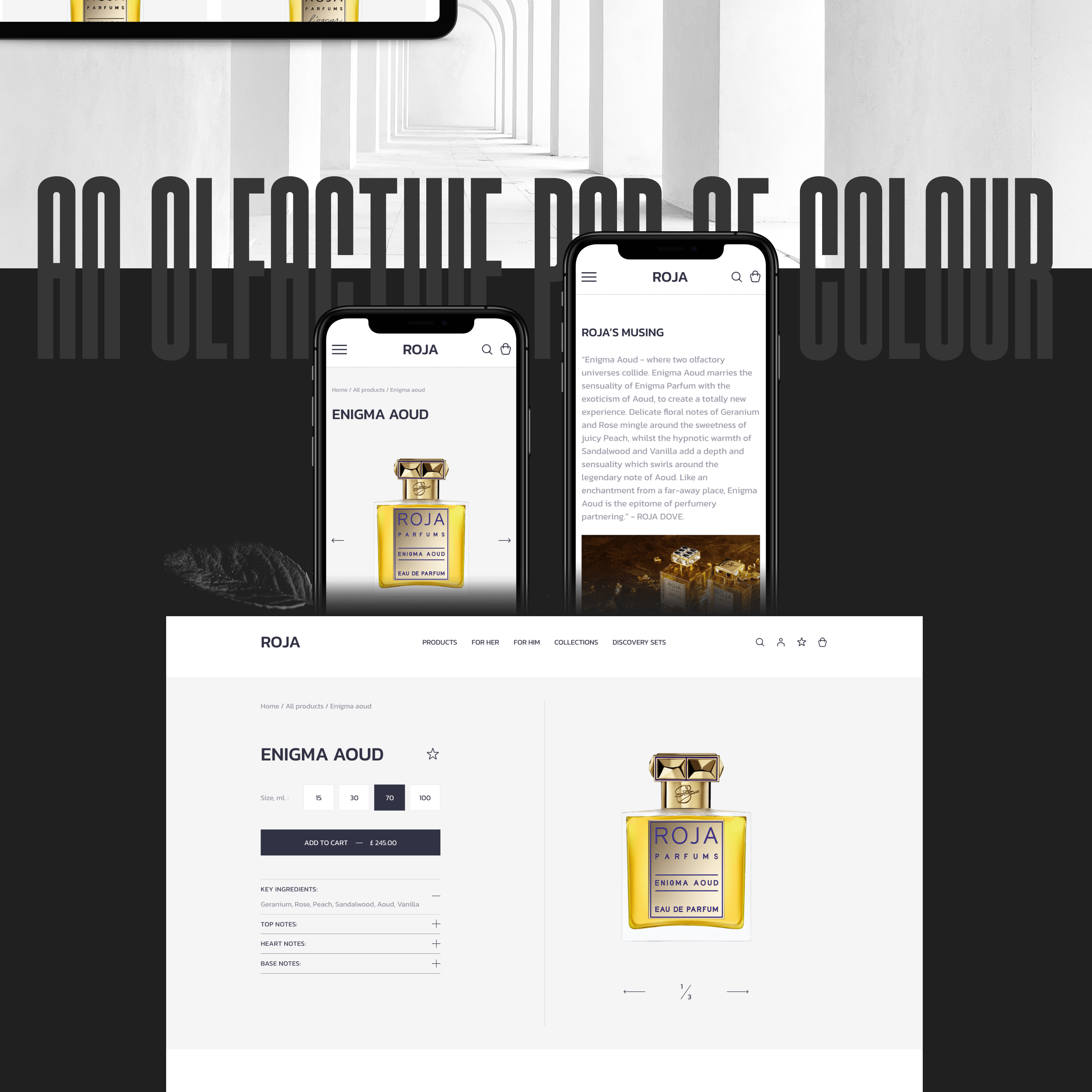 Roja Parfums — Изображение №6 — Интерфейсы, Графика на Dprofile