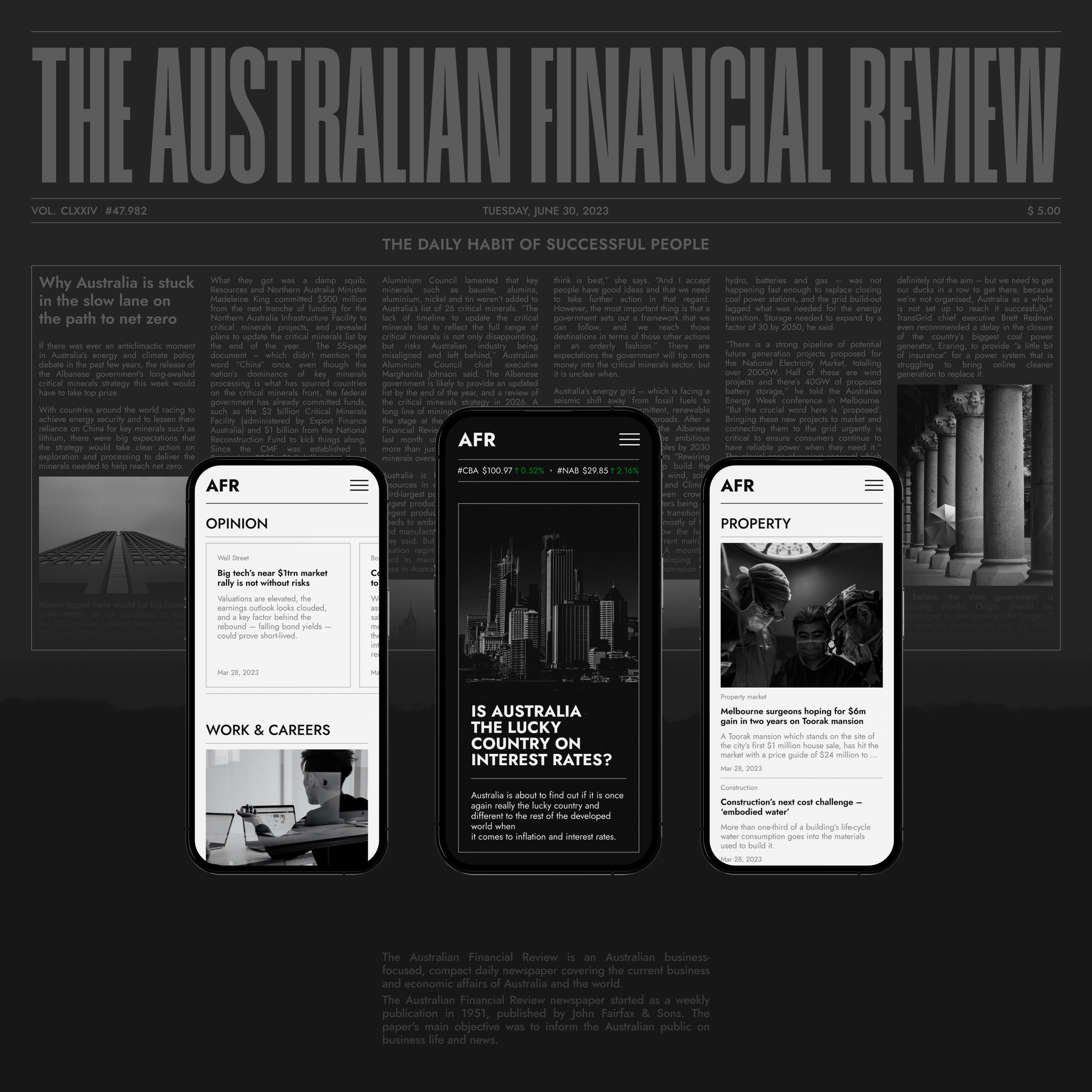 The Australian Financial Review — Изображение №1 — Интерфейсы, Графика на Dprofile
