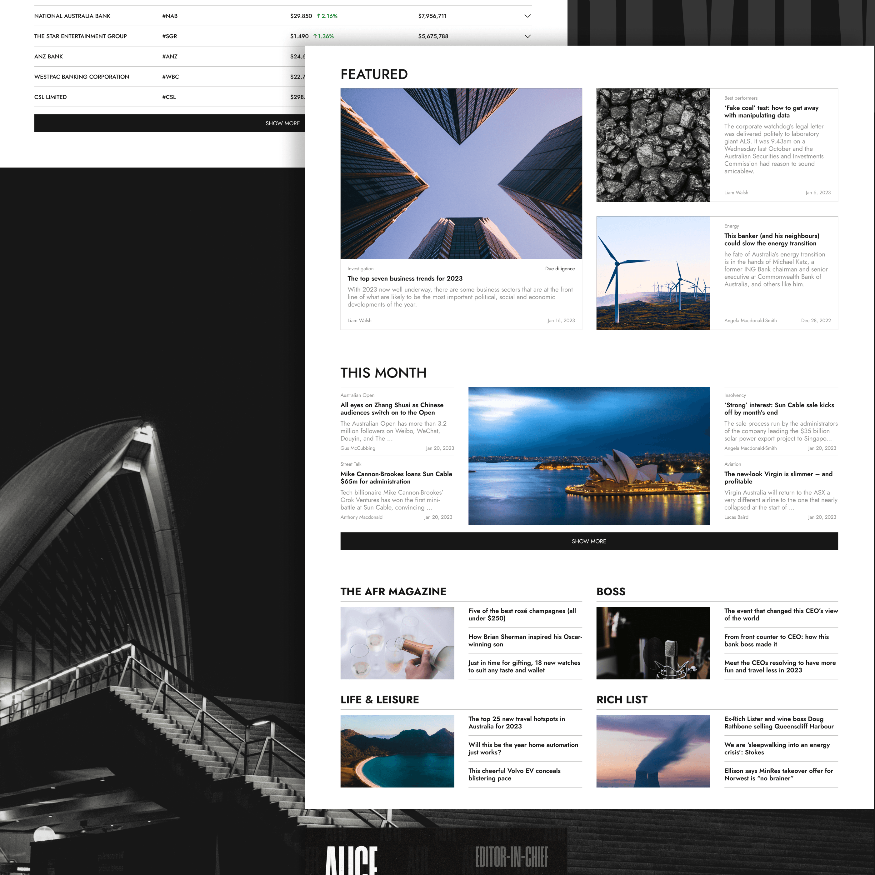 The Australian Financial Review — Изображение №6 — Интерфейсы, Графика на Dprofile