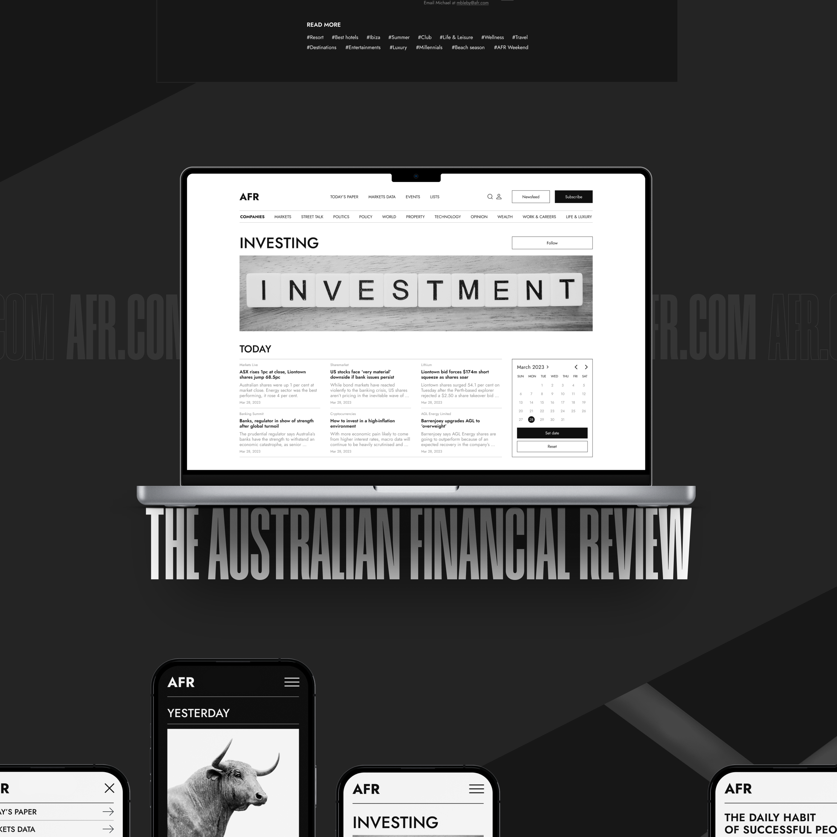 The Australian Financial Review — Изображение №9 — Интерфейсы, Графика на Dprofile