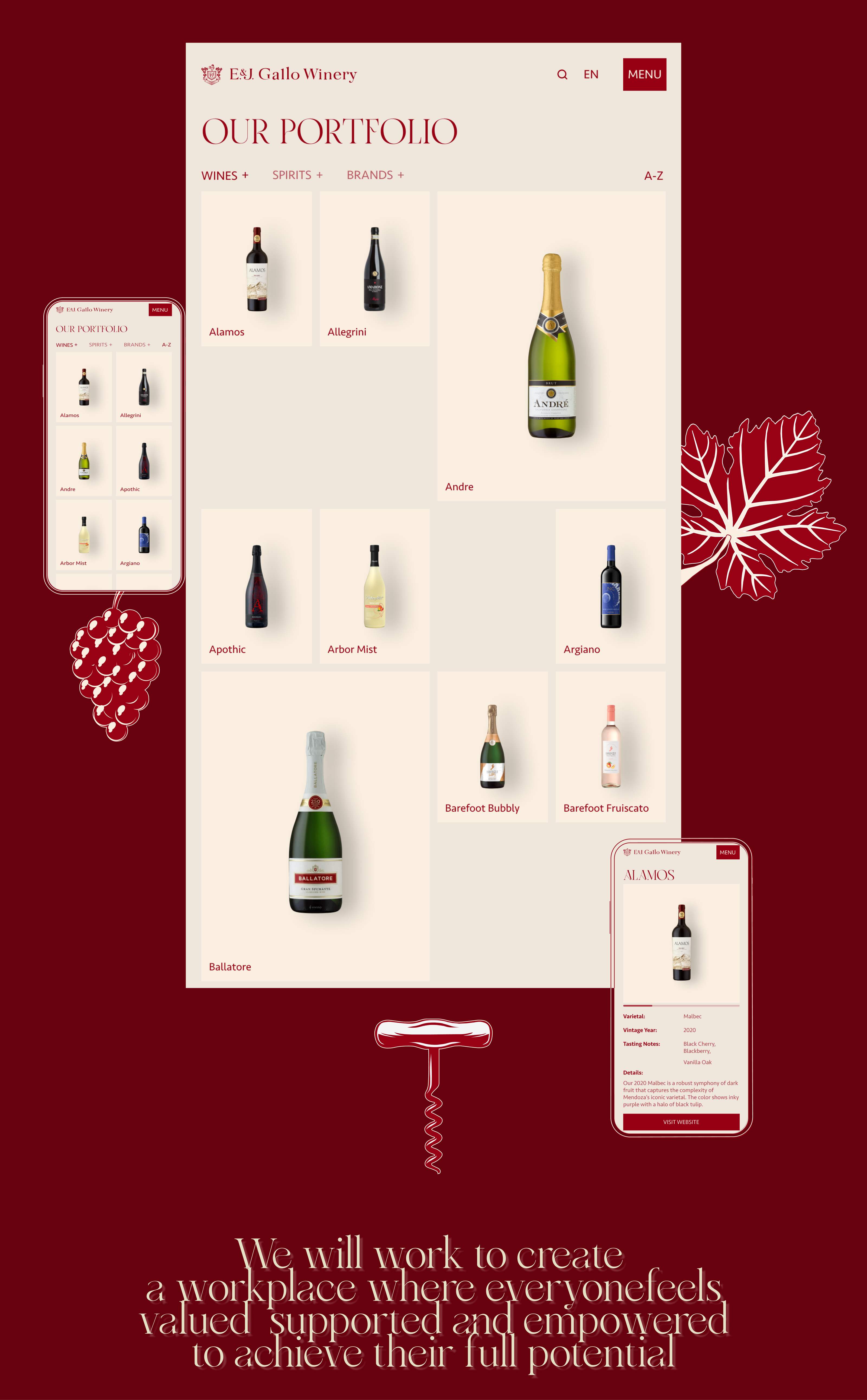 Gallo Corporate Site — Изображение №3 — Интерфейсы на Dprofile