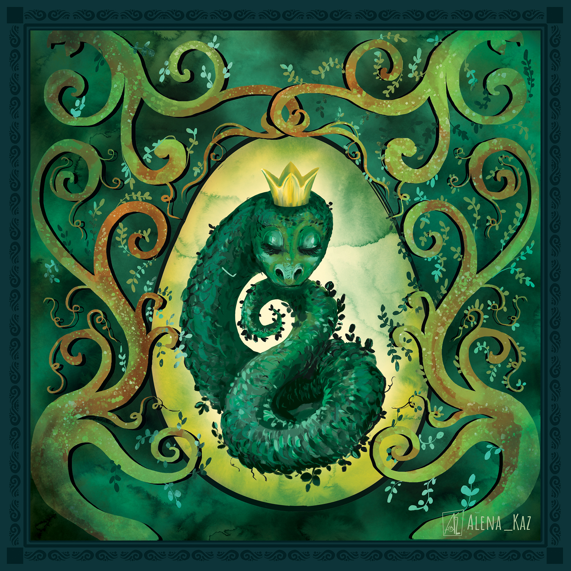 Змеиный календарь — Изображение №2 — Иллюстрация, Графика на Dprofile