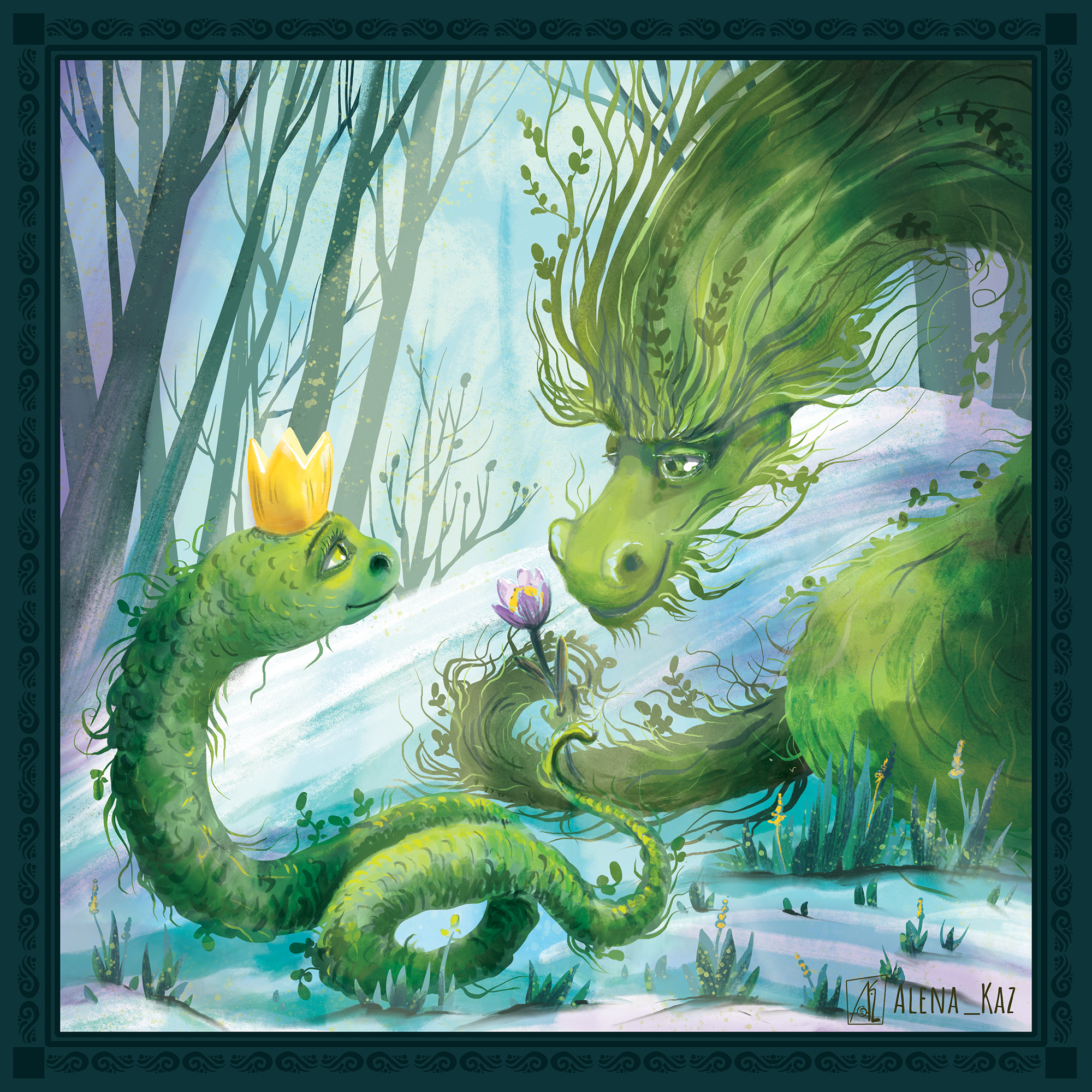 Змеиный календарь — Изображение №3 — Иллюстрация, Графика на Dprofile