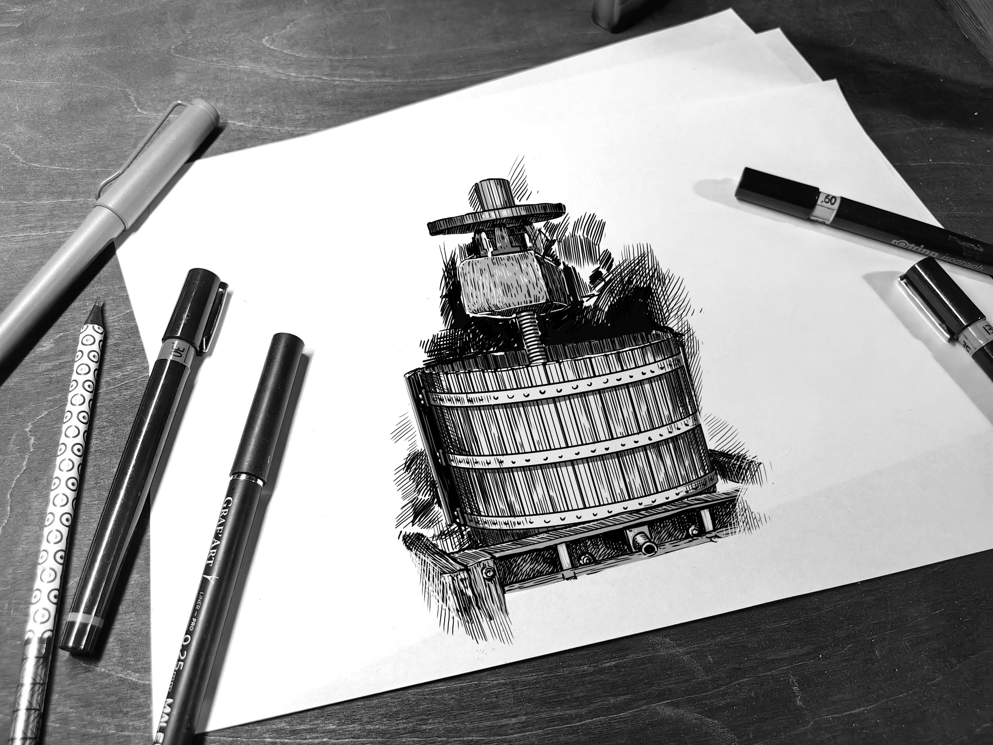 Иллюстрация для винодельни UPPA Winery — Изображение №10 — Иллюстрация, Графика на Dprofile