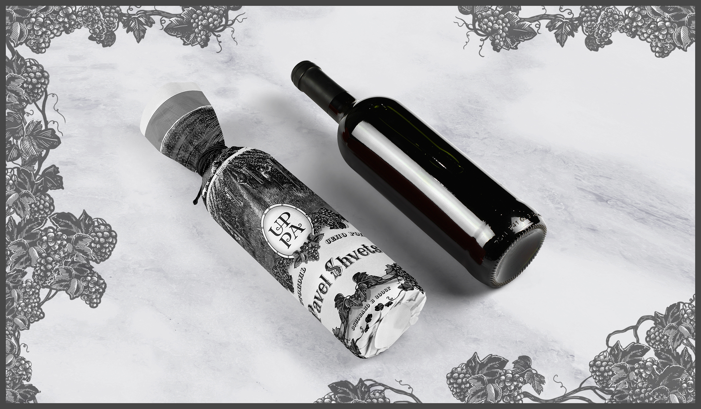 Иллюстрация для винодельни UPPA Winery — Изображение №2 — Иллюстрация, Графика на Dprofile