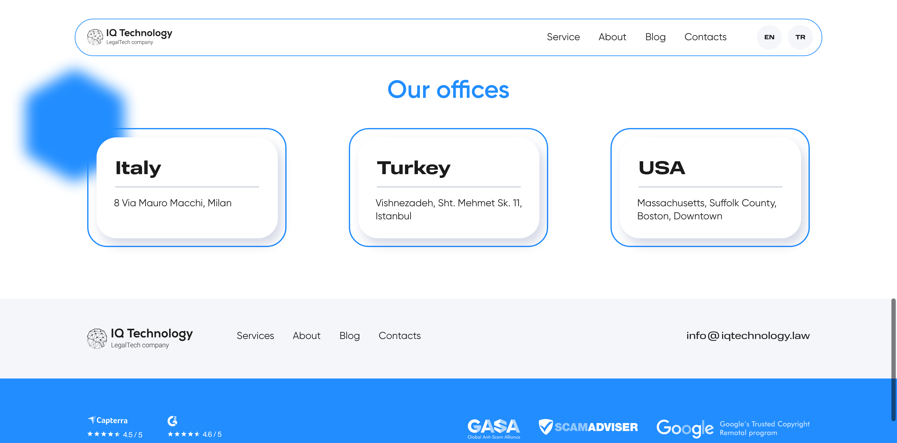 IQ TECHNOLOGY legalTech company — Изображение №2 — Интерфейсы, Анимация на Dprofile