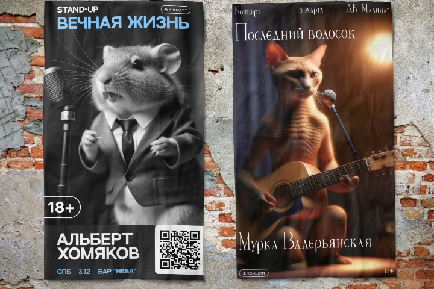 Параллельная реальность. Постеры животных-артистов. — Изображение №4 — Иллюстрация, Графика на Dprofile