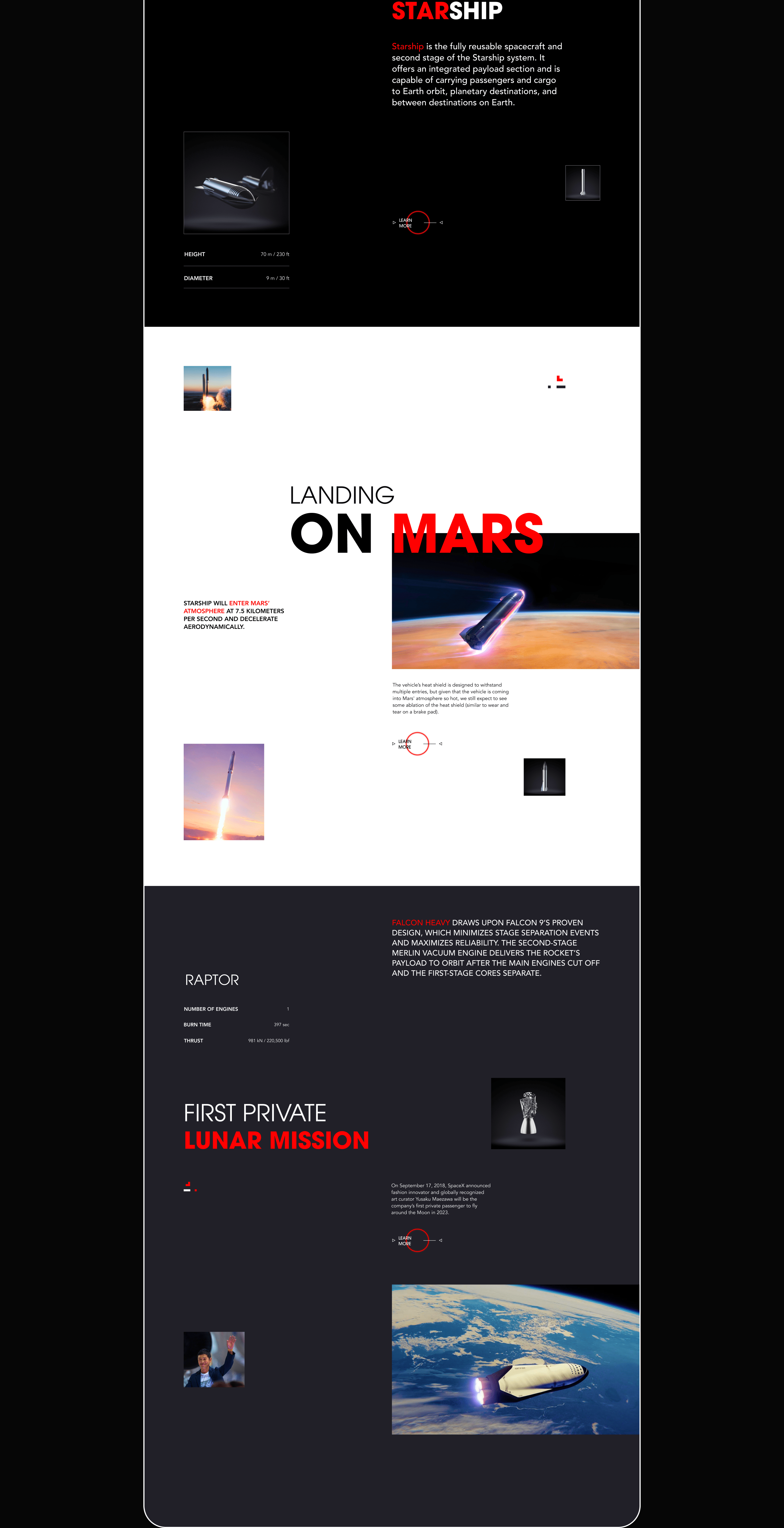 SpaceX — New Website — Изображение №34 — Интерфейсы на Dprofile
