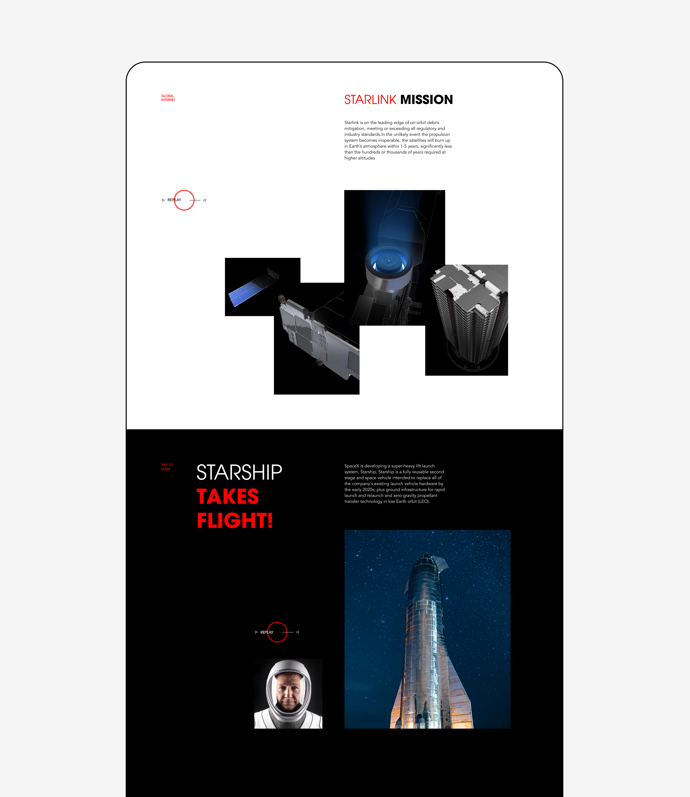 SpaceX — New Website — Изображение №7 — Интерфейсы на Dprofile